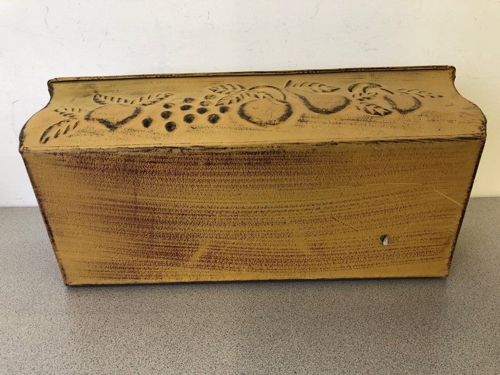 EMBOSSED FRUIT METAL PLANTER.