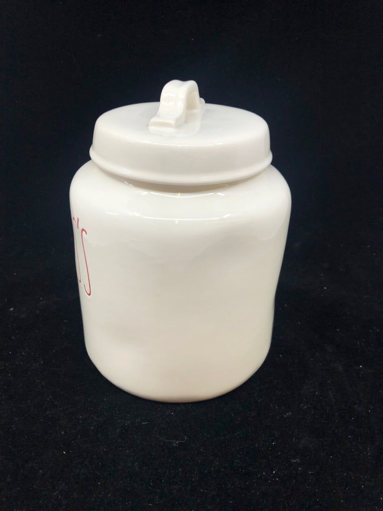 RAE DUNN MRS CLAUS KITCHEN CANISTER.