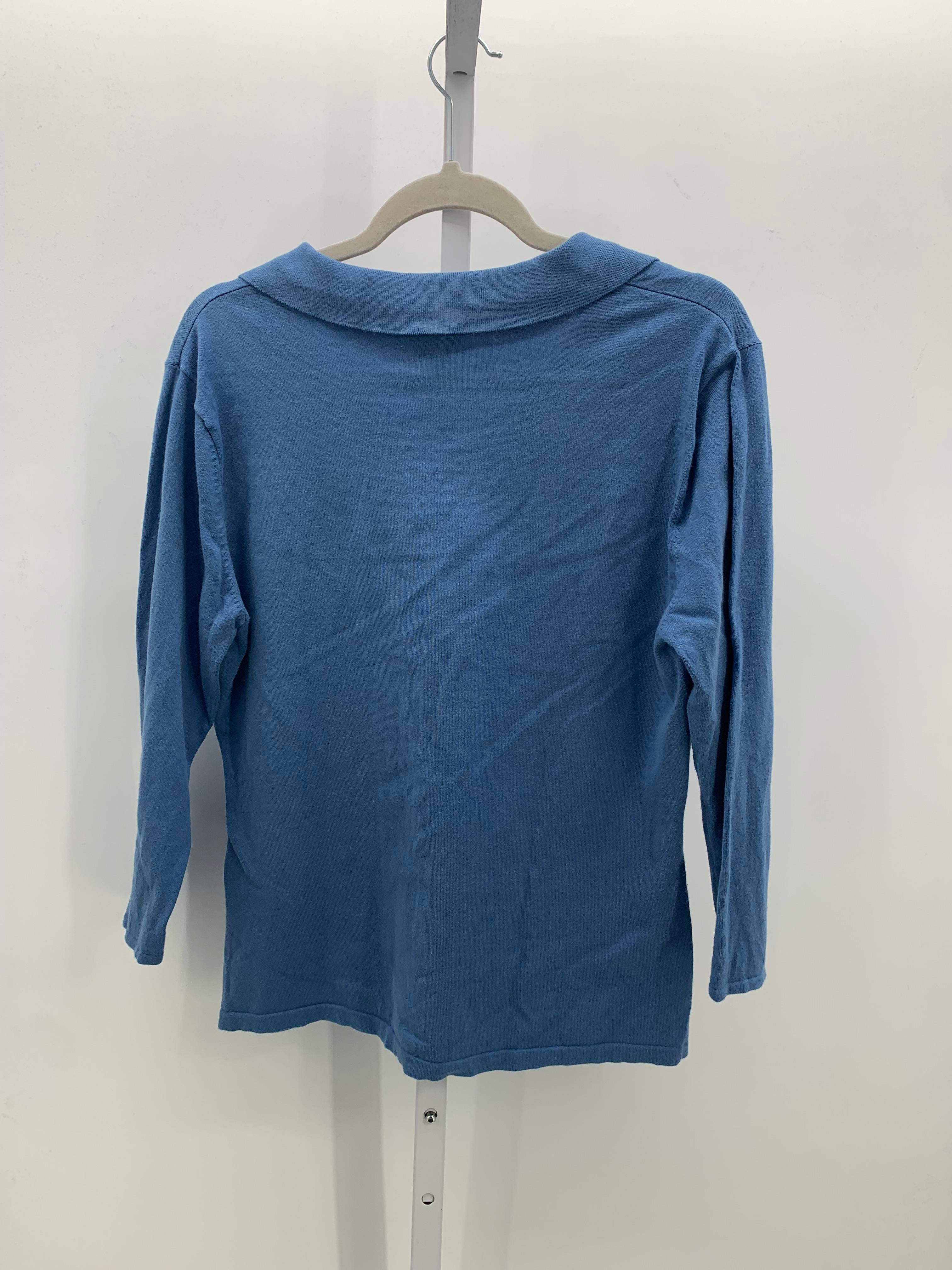 Talbots Size Large Misses 3/4 Sleeve Shirt