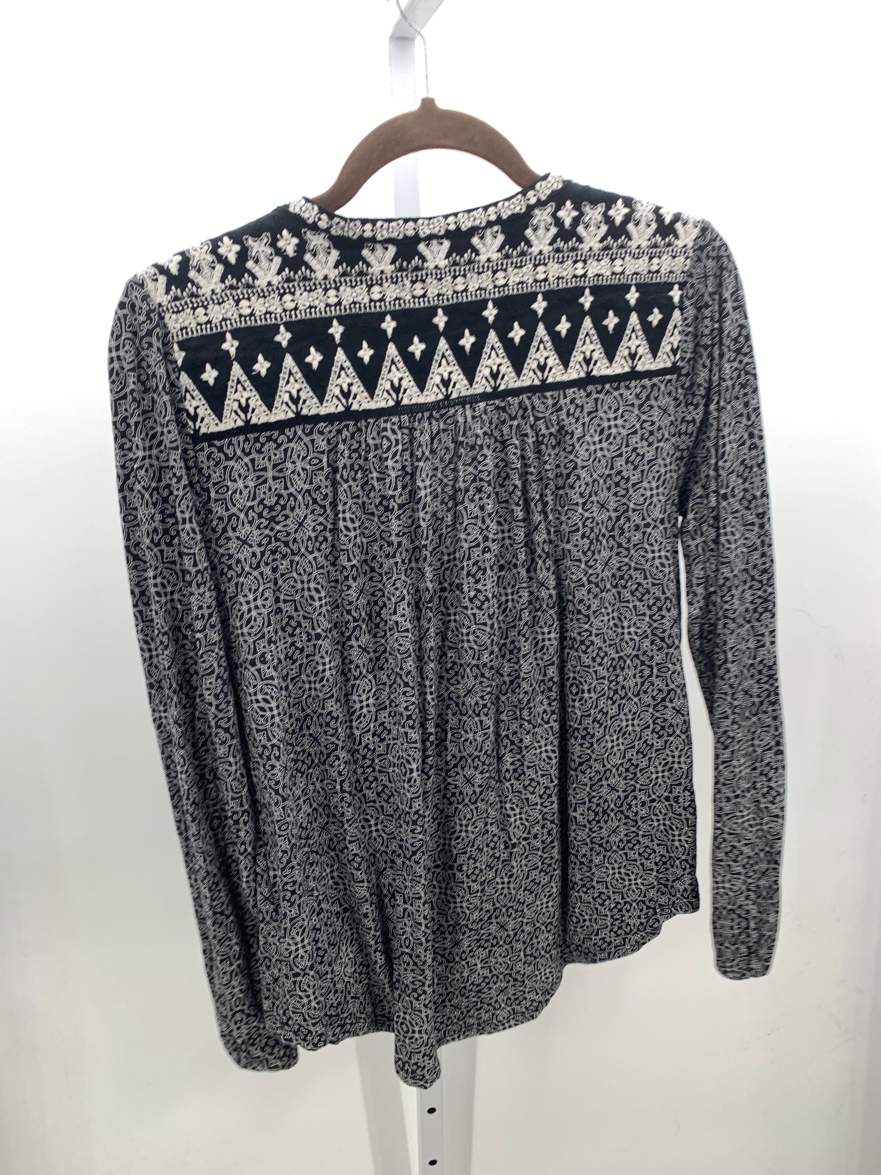 Lucky Brand Size Small Misses Long Sleeve Shirt