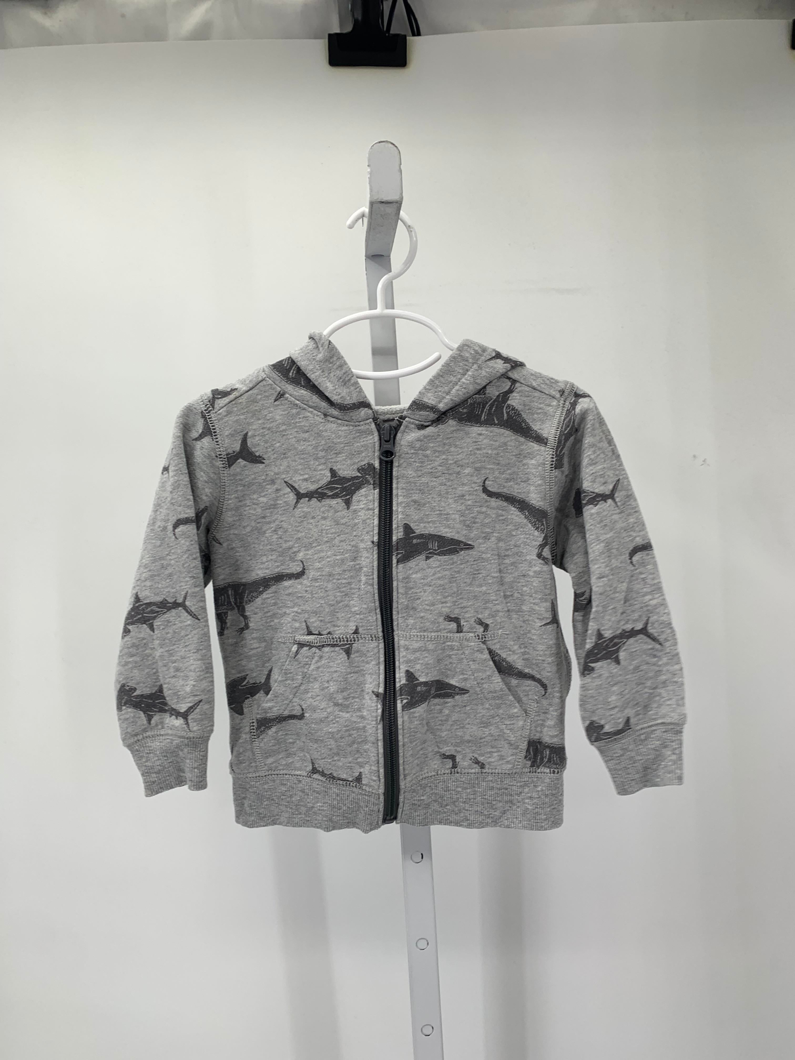 SHARKS HOODED ZIP KNIT