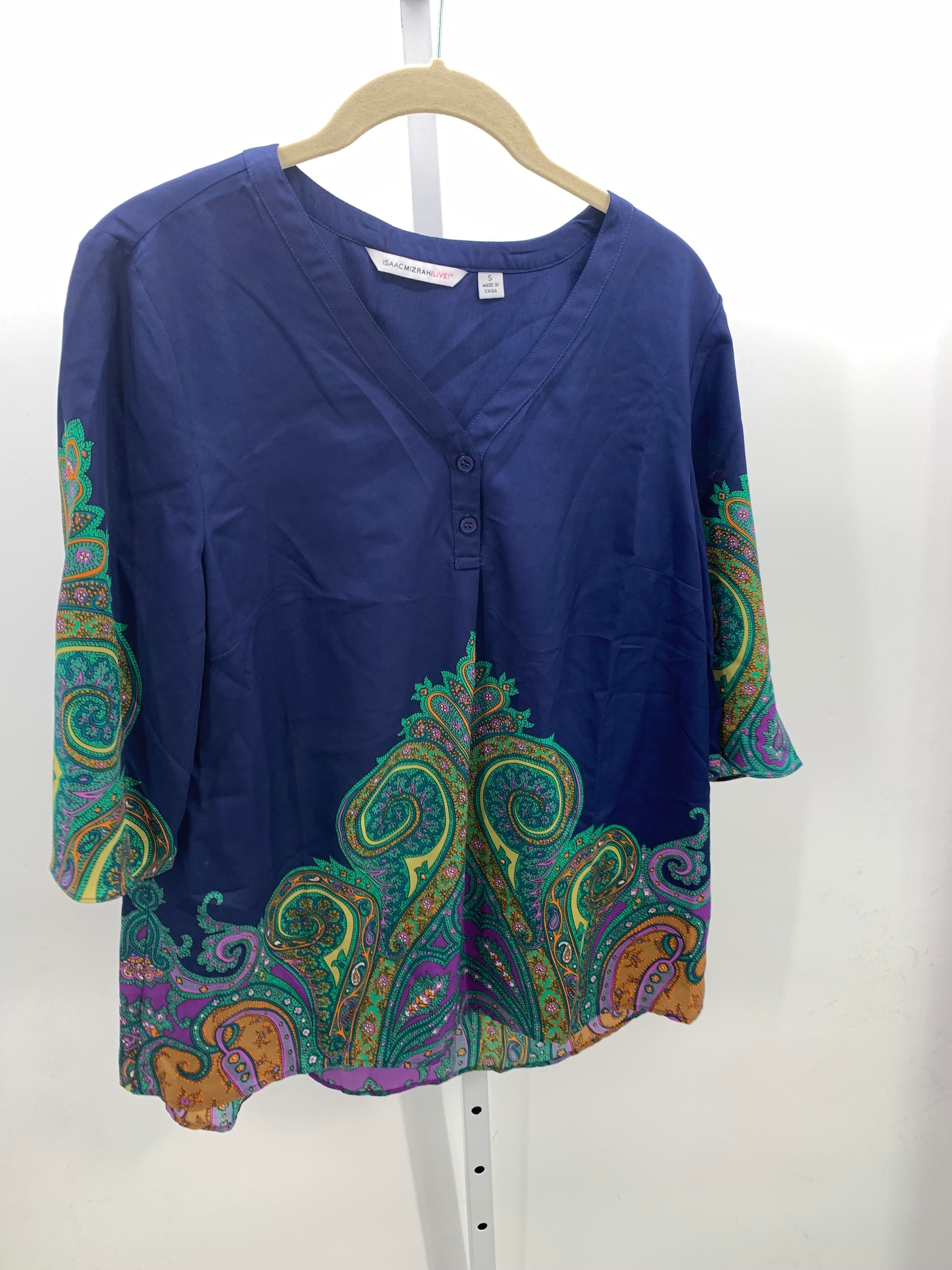 Isaac Mizrahi Size Small Misses Short Sleeve Shirt