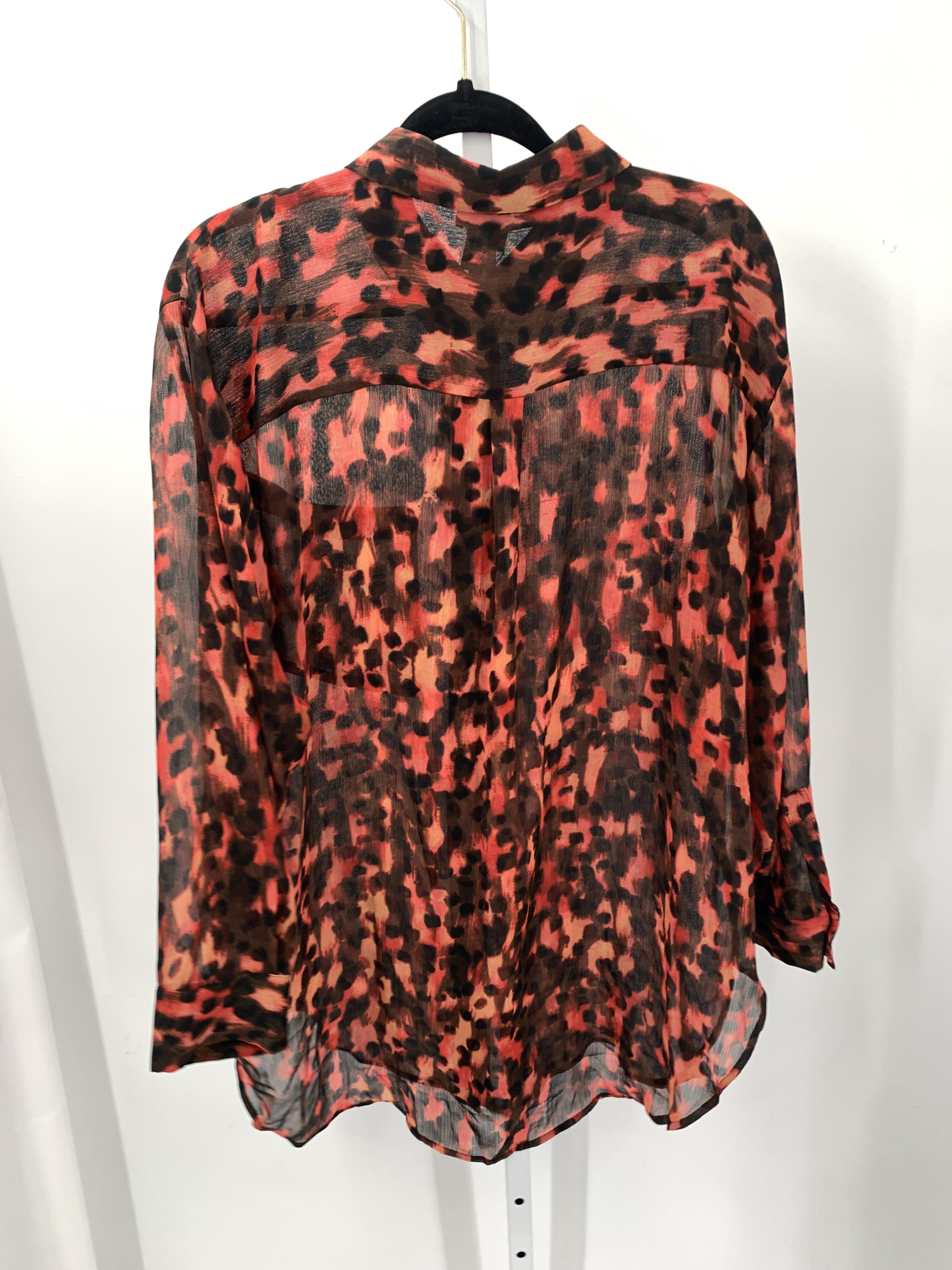 DKNY Size Extra Large Misses Long Sleeve Shirt