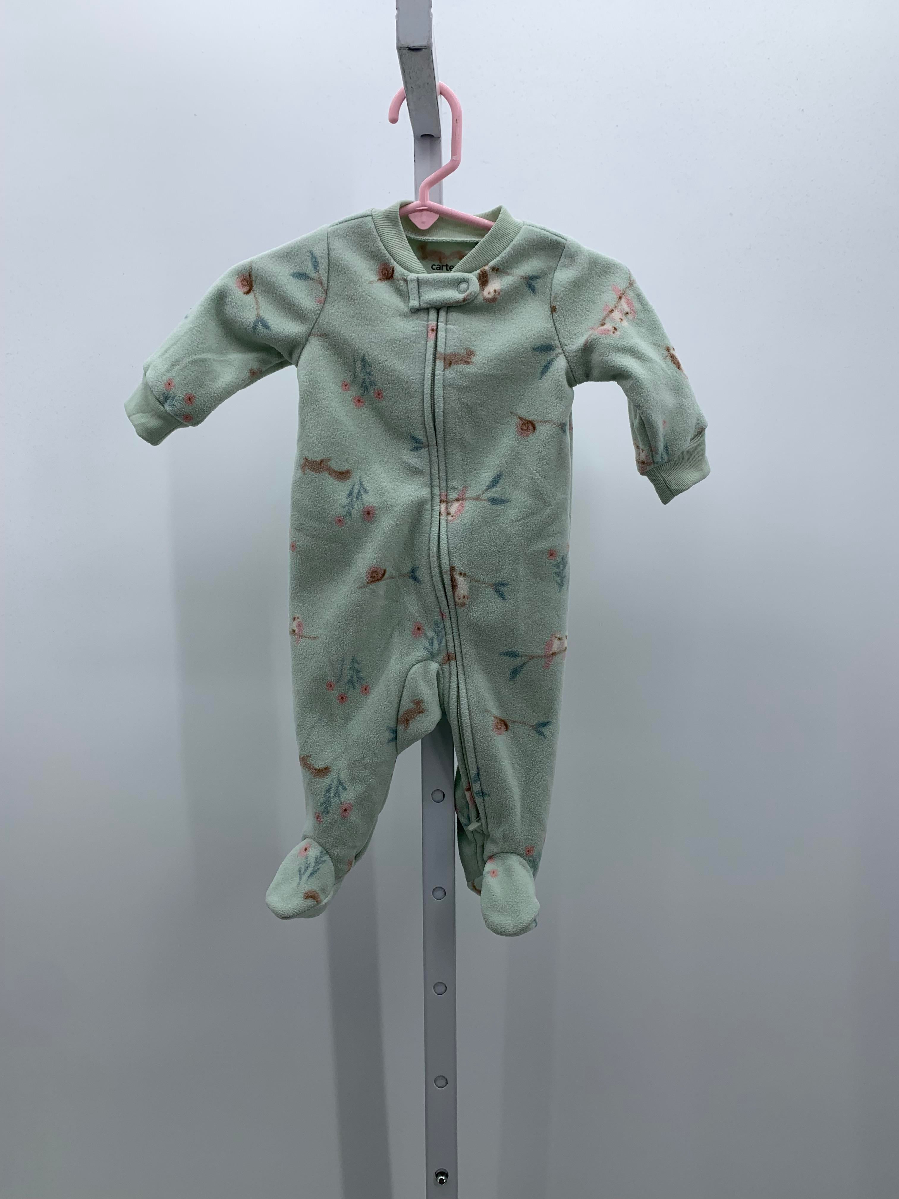 Carters Size 3 Months Girls Long Slv. Romper