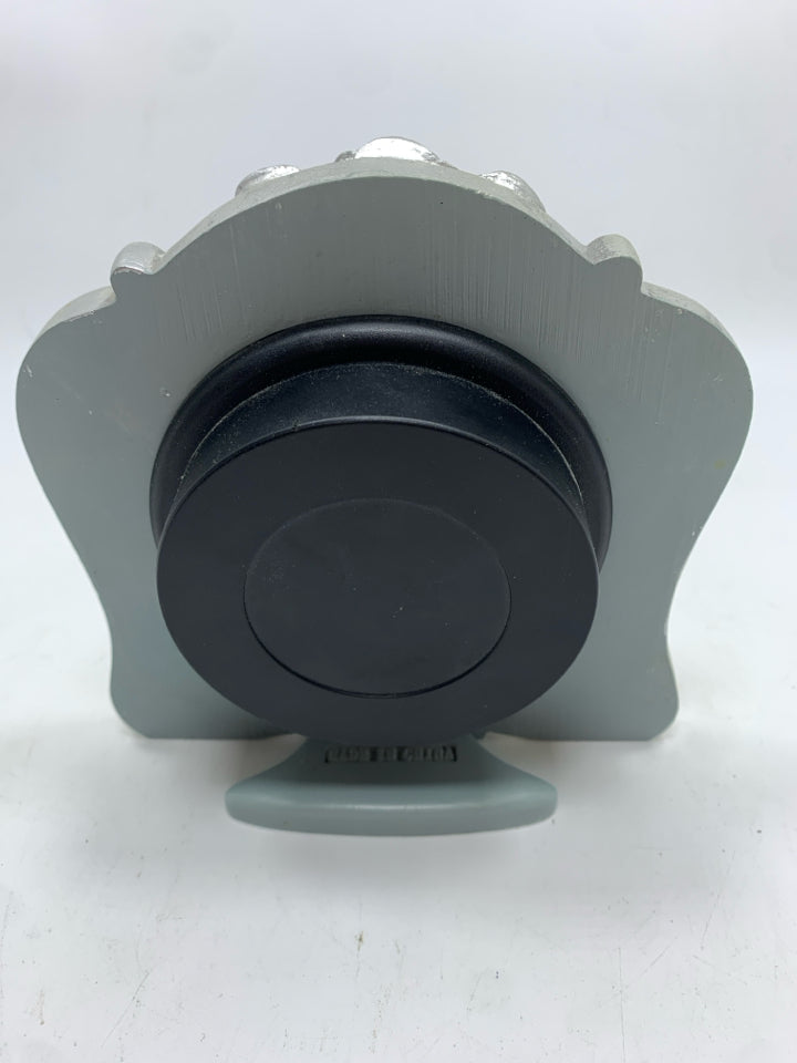 SM WESTCLOX SILVER CLOCK.