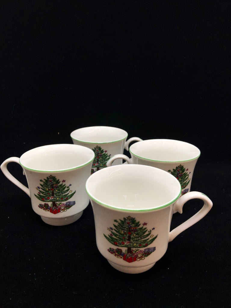 16PC GIBSON XMAS TREE DISH SET SVC FOR 4.