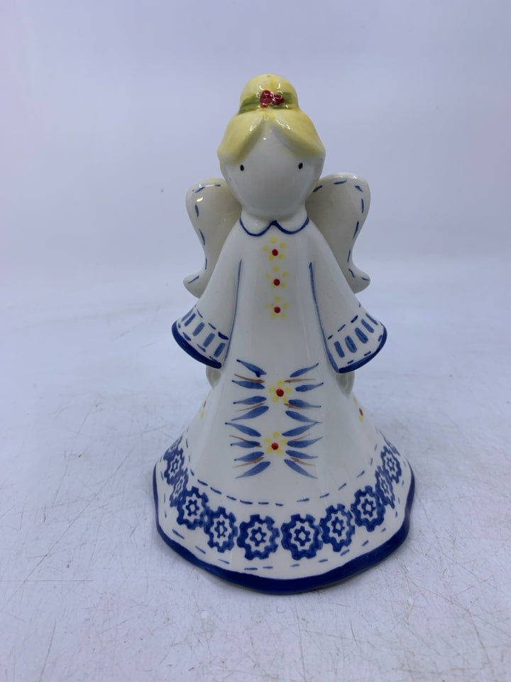TEMPTATIONS LOOK BLONDE CERAMIC ANGEL BELL.