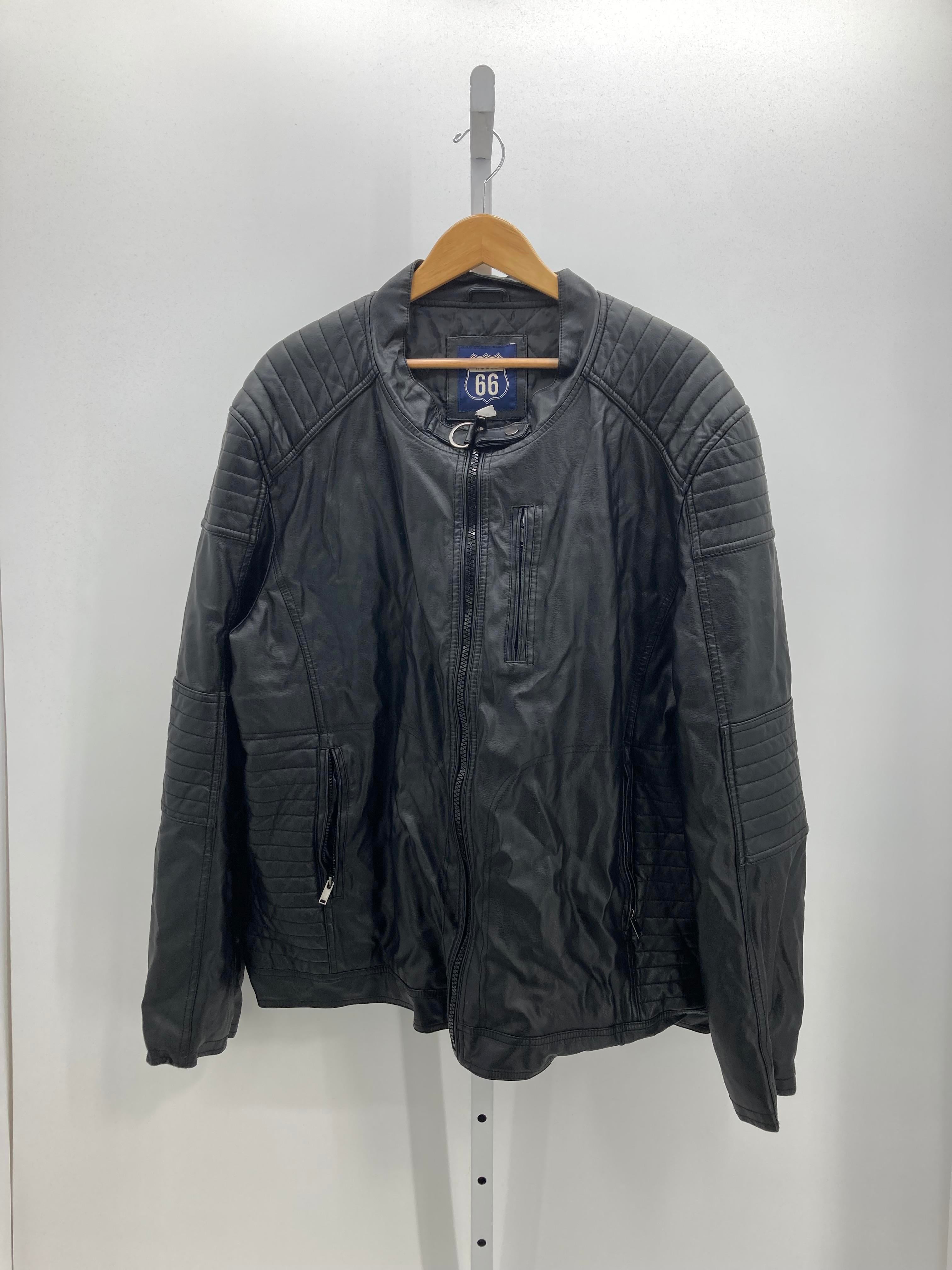 TALL FAUX LEATHER JACKET