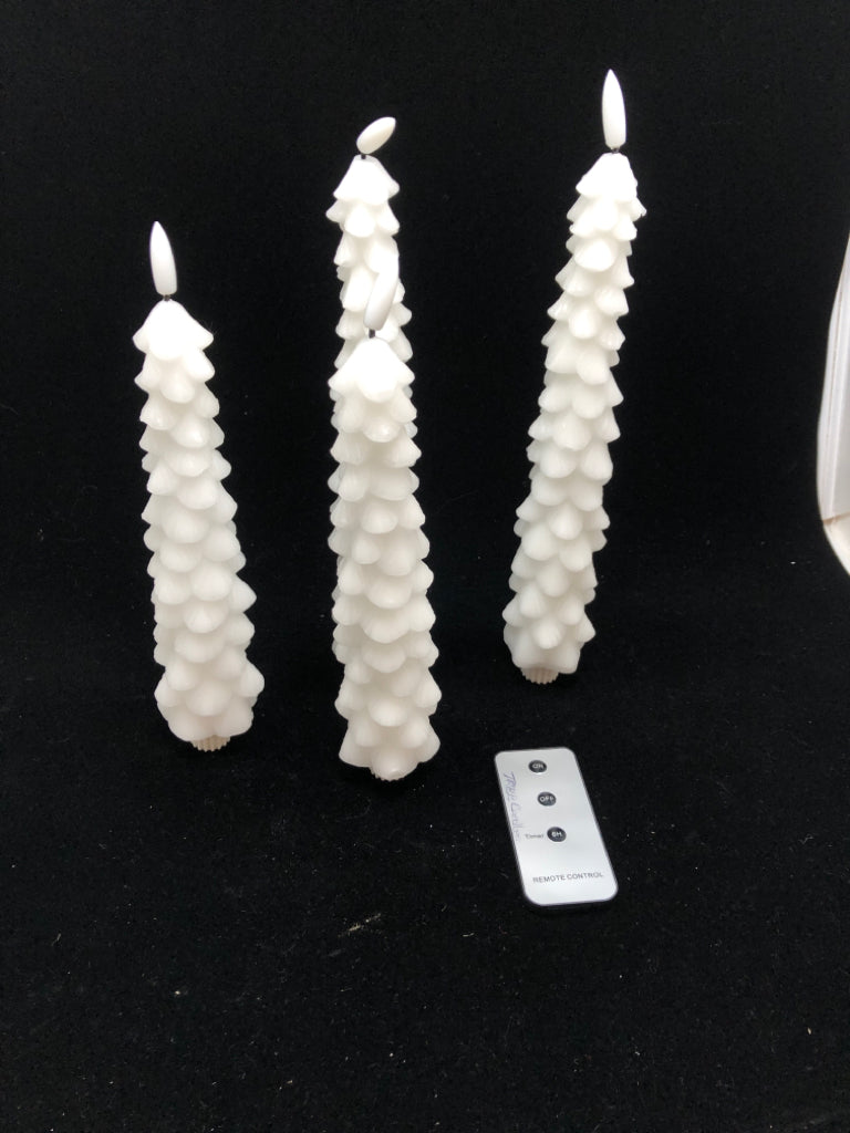 4 TREE LIGHTS - BATTERY OPERATED W/REMOTE.