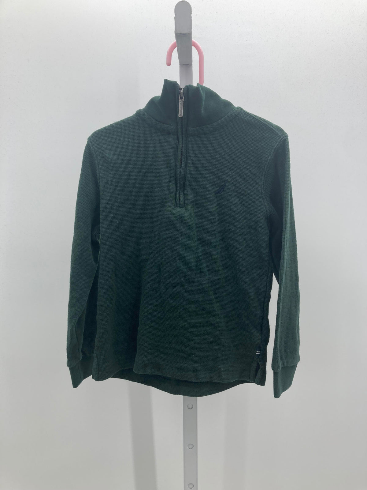 WAFFLE KNIT PARTIAL ZIP