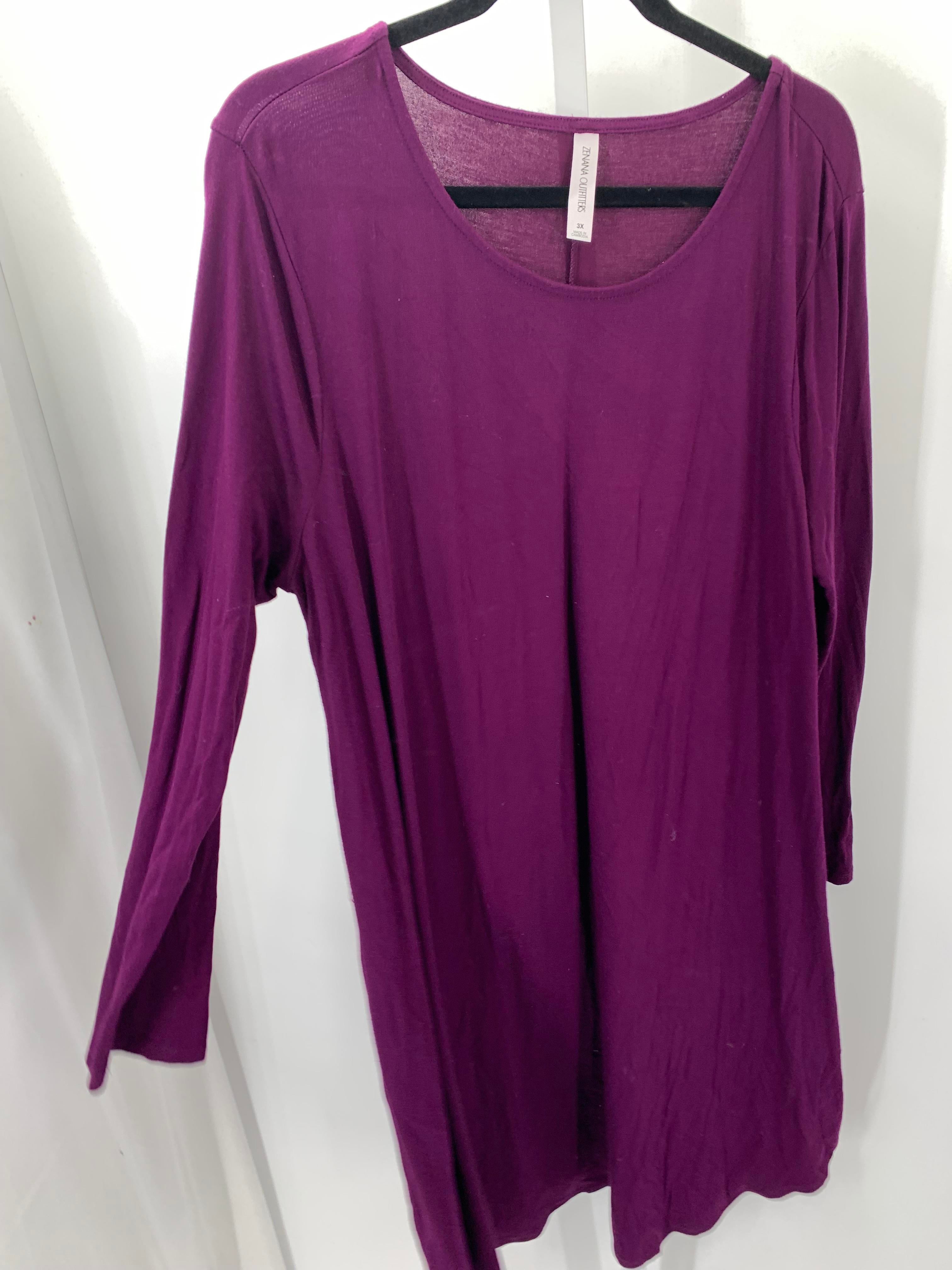 Zenana Size 3X Womens Long Sleeve Dress