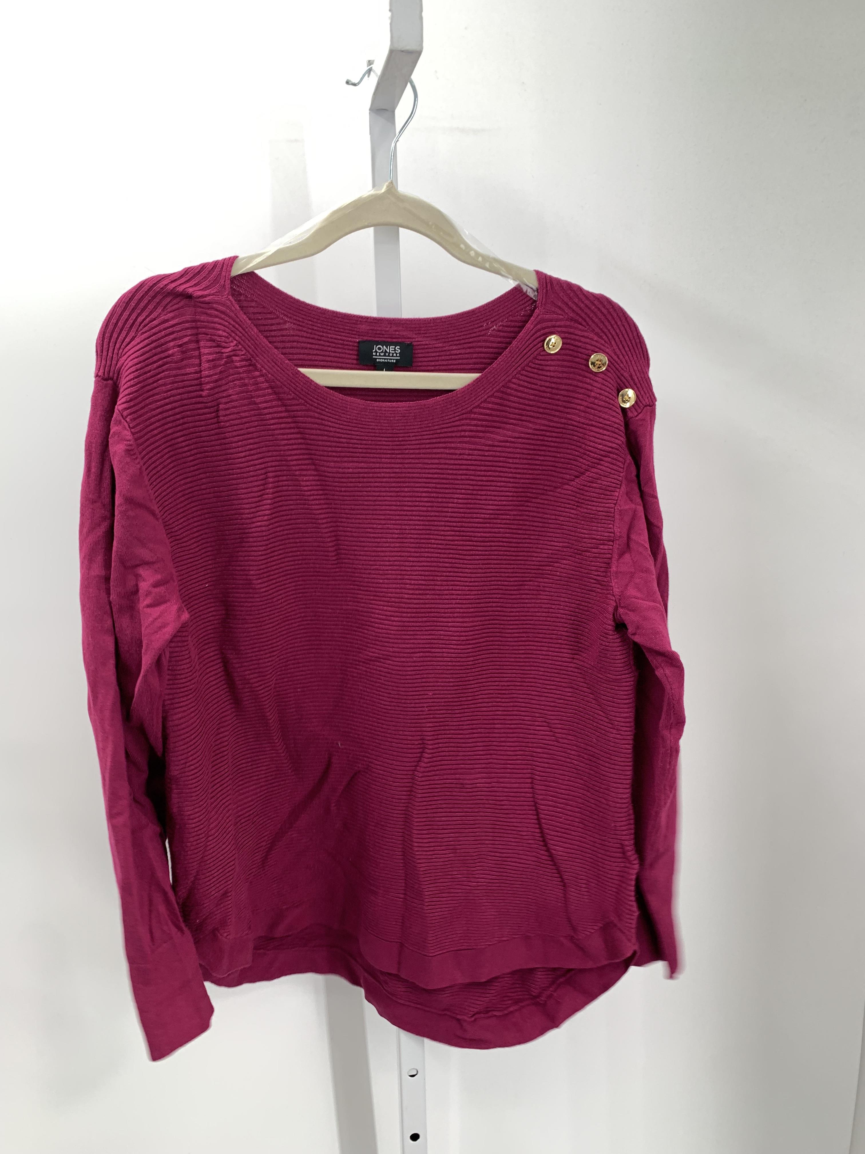 Jones New York Size Large Misses Long Slv Sweater