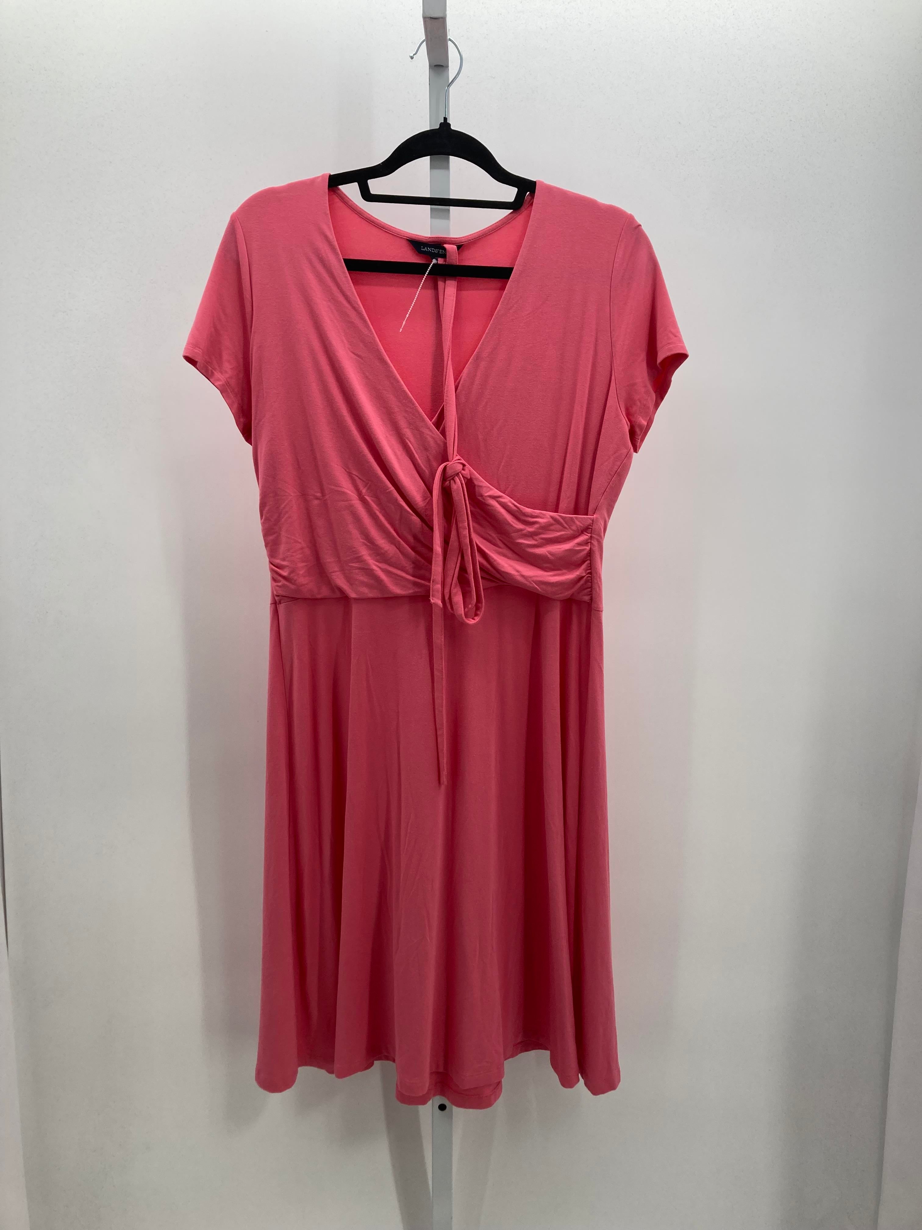 Lands End Size Medium Misses Short Sleeve Dress