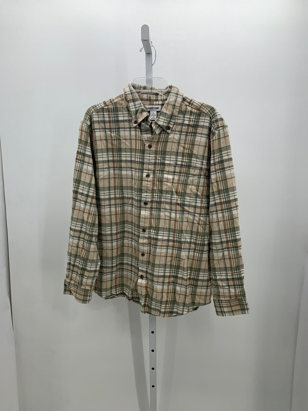 GREEN BROWN PLAID