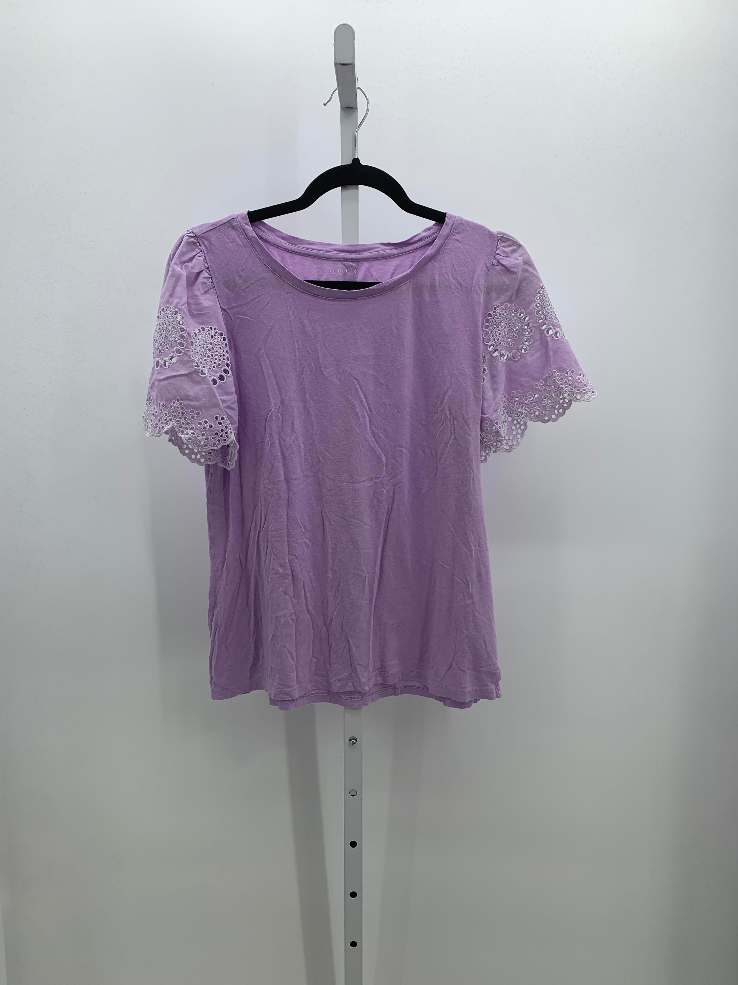 Talbots Size Medium Misses Short Sleeve Shirt