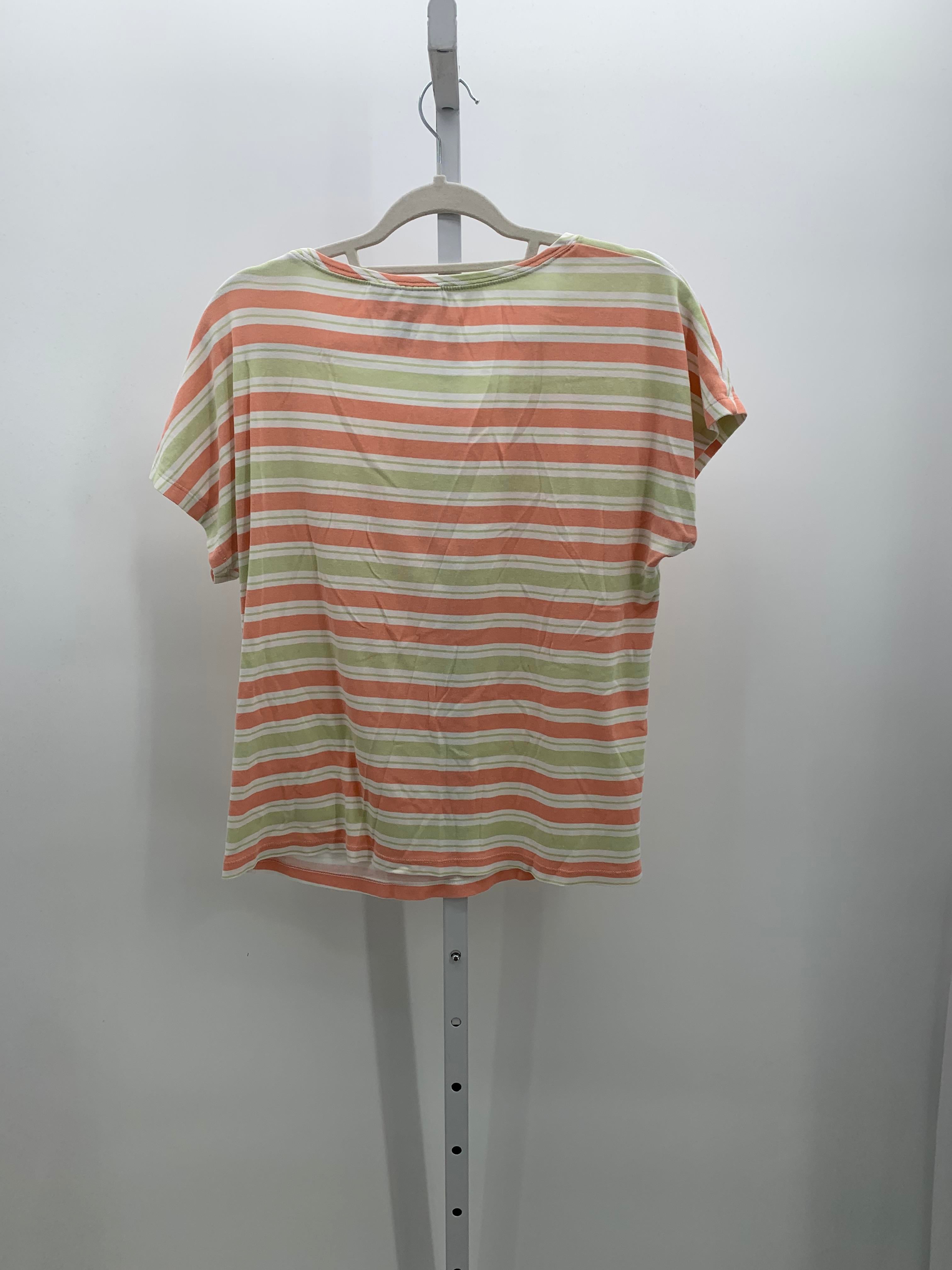 Karen Scott Size Large Misses Short Sleeve Shirt