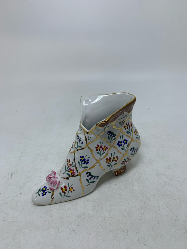 FLORAL HEELED BOOT CERAMIC.