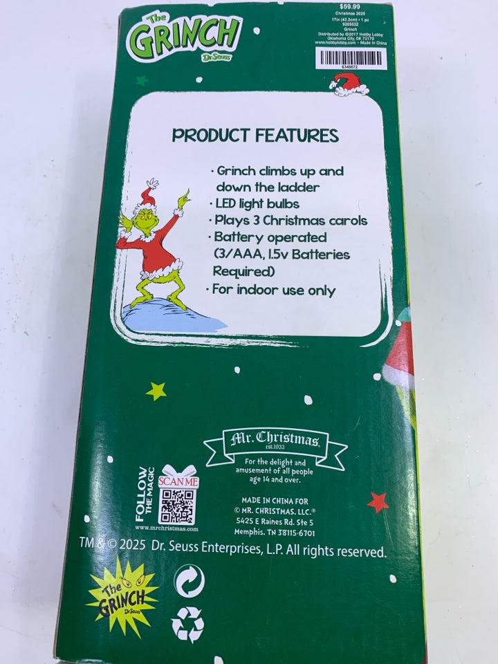 NIB ANIMATED CLIMBING GRINCH.