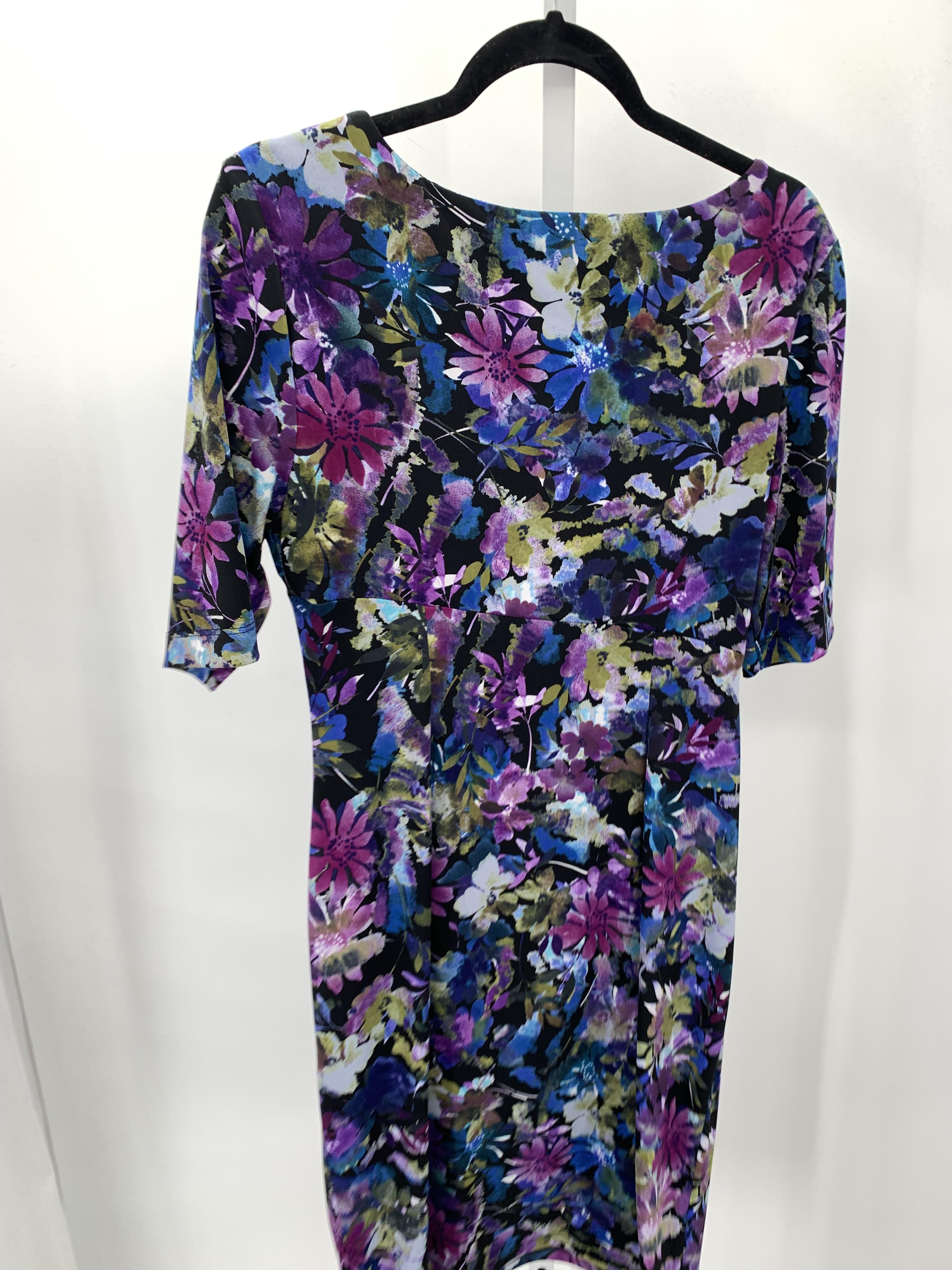 connected apparel Size 10 Petite Petite Short Sleeve Dress