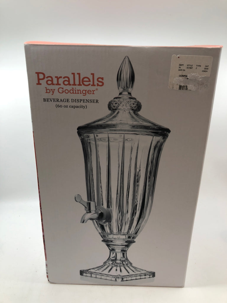 GLASS BEVERAGE DISPENSER.