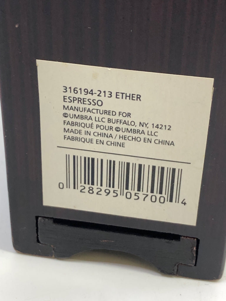 BROWN LAYERED FRAME W/4 GLASS SECTIONS UMBRA.