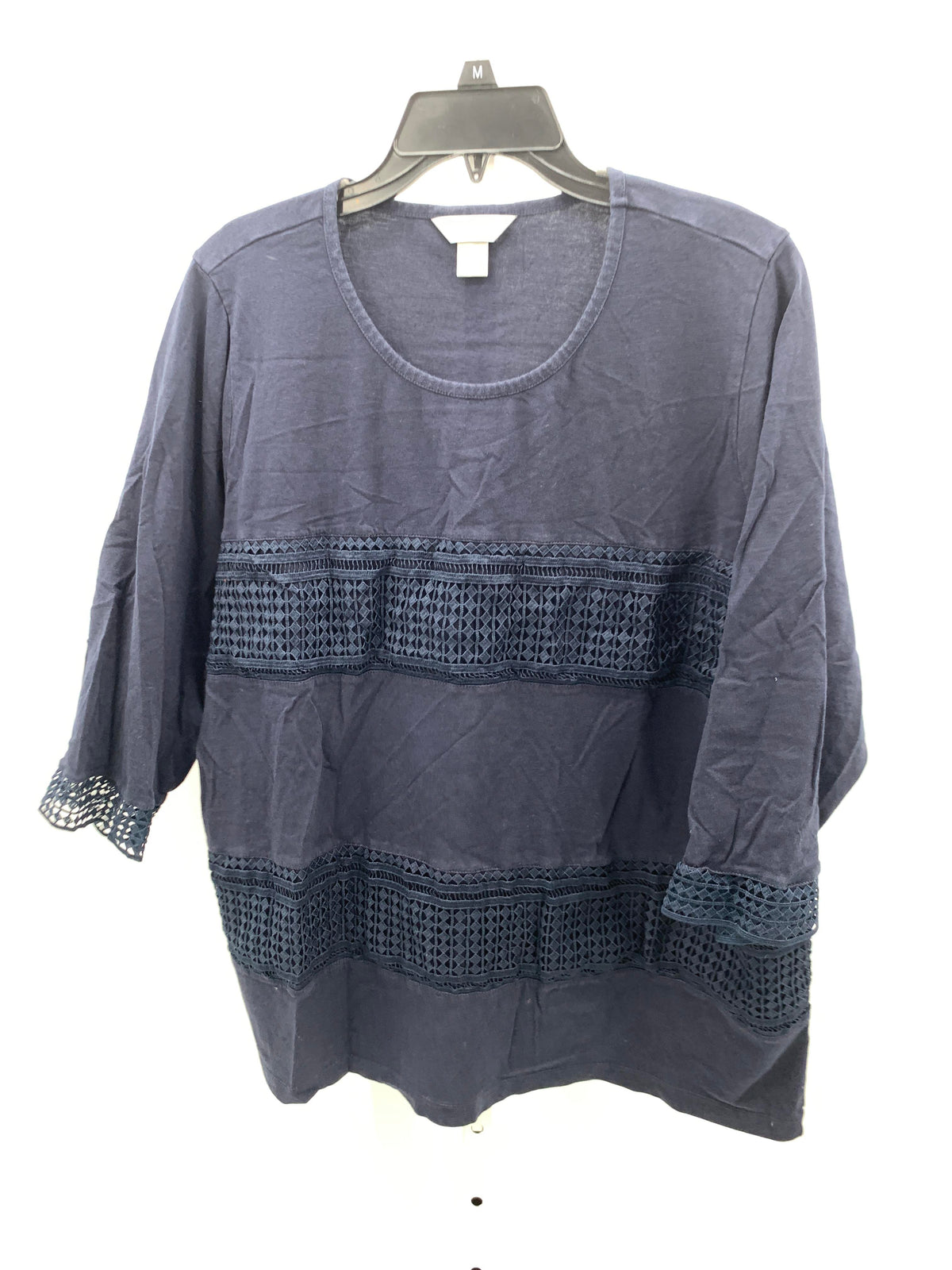 CJ Banks Size 2X Womens 3/4 Sleeve Shirt