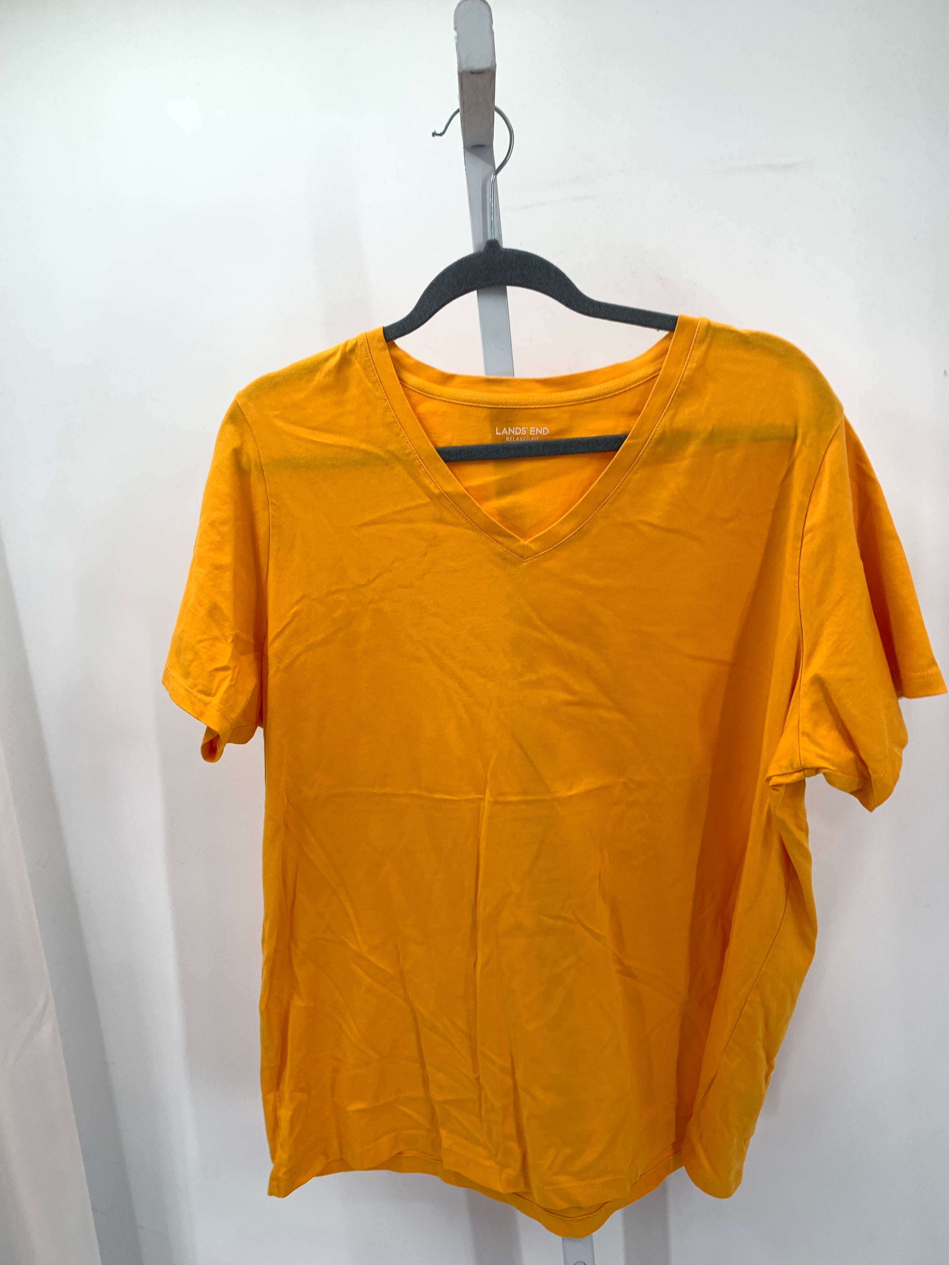 Lands End Size Extra Large Misses Short Sleeve Shirt