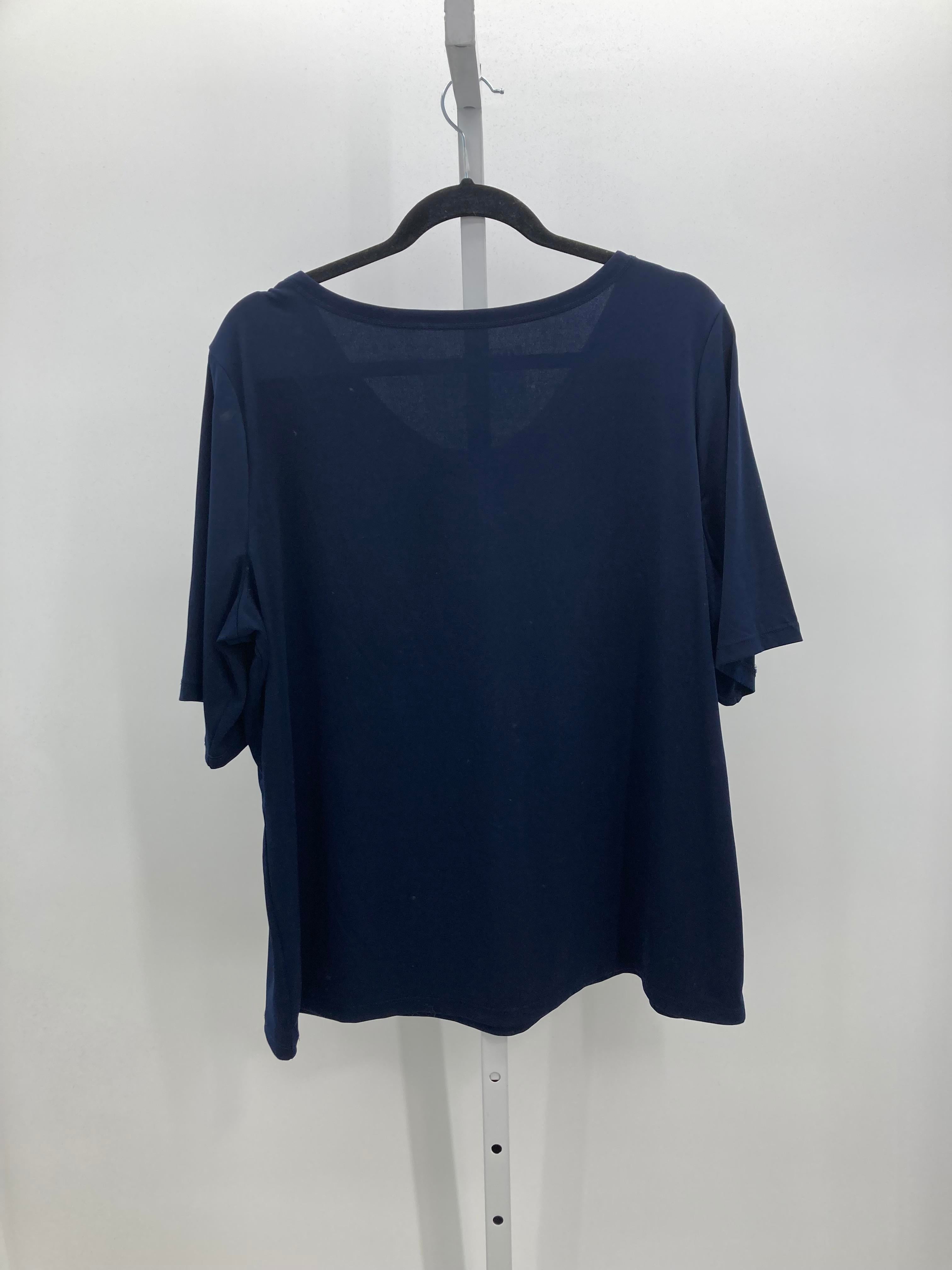 Susan Graver Size Extra Large Misses Short Sleeve Shirt