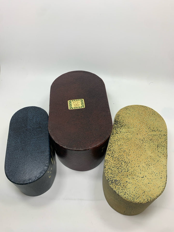 FAITH HOPE LOVE OVAL NESTING BOXES.