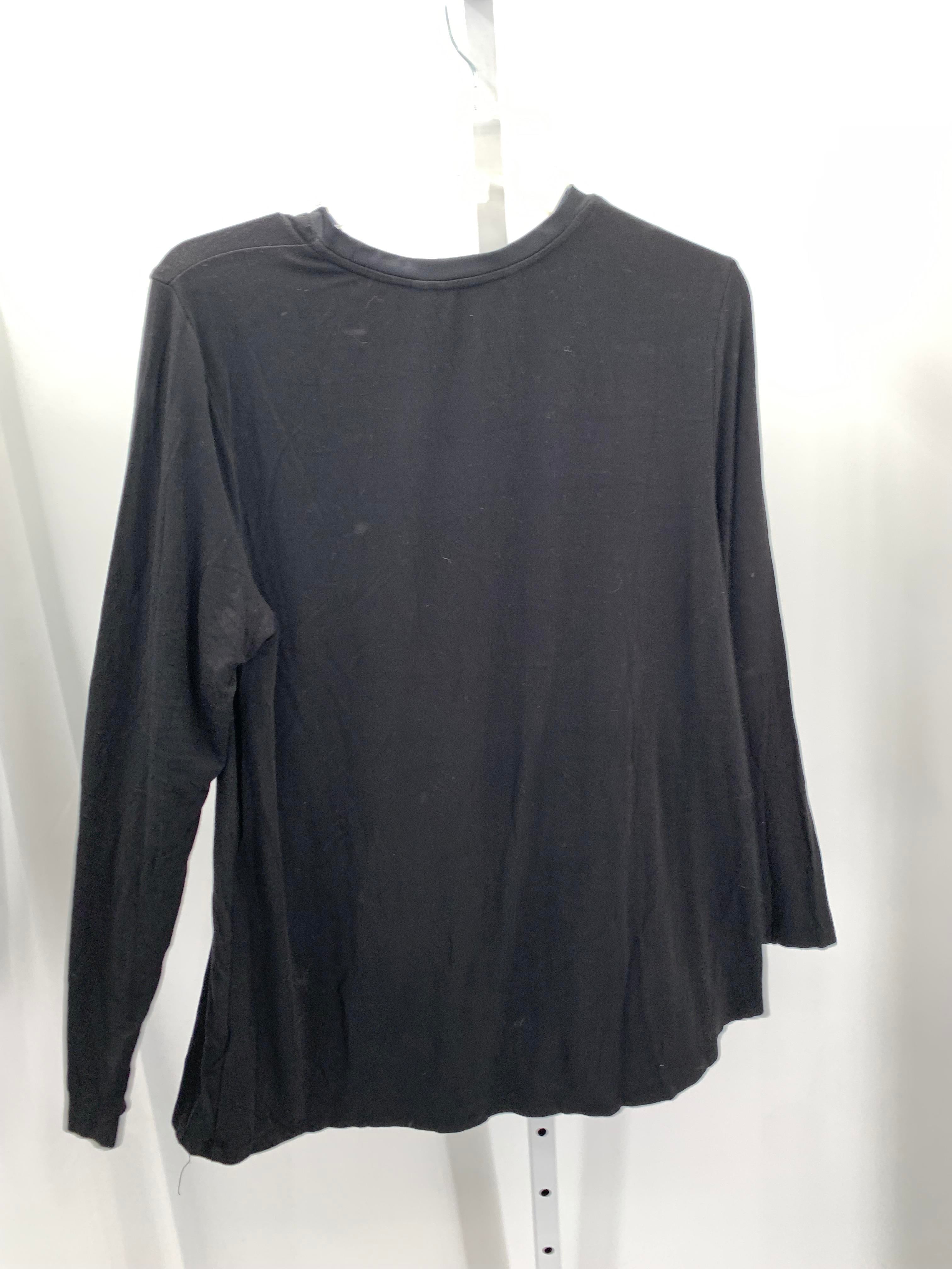 Halston Size Medium Misses Long Sleeve Shirt