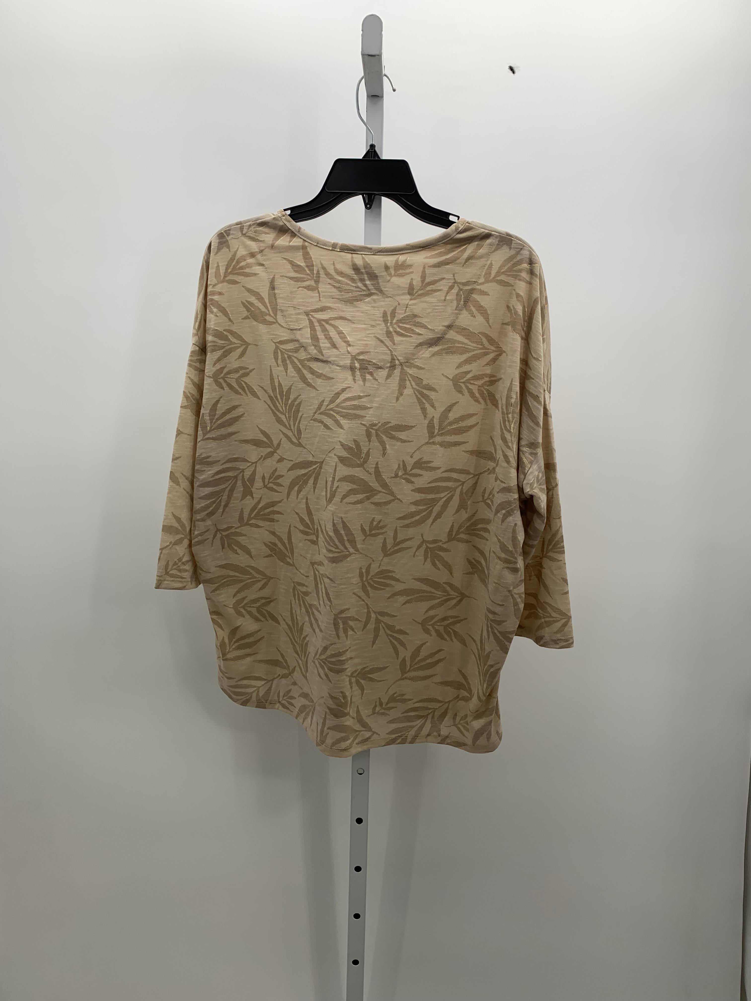 Berkley Jensen Size Extra Large Misses 3/4 Sleeve Shirt