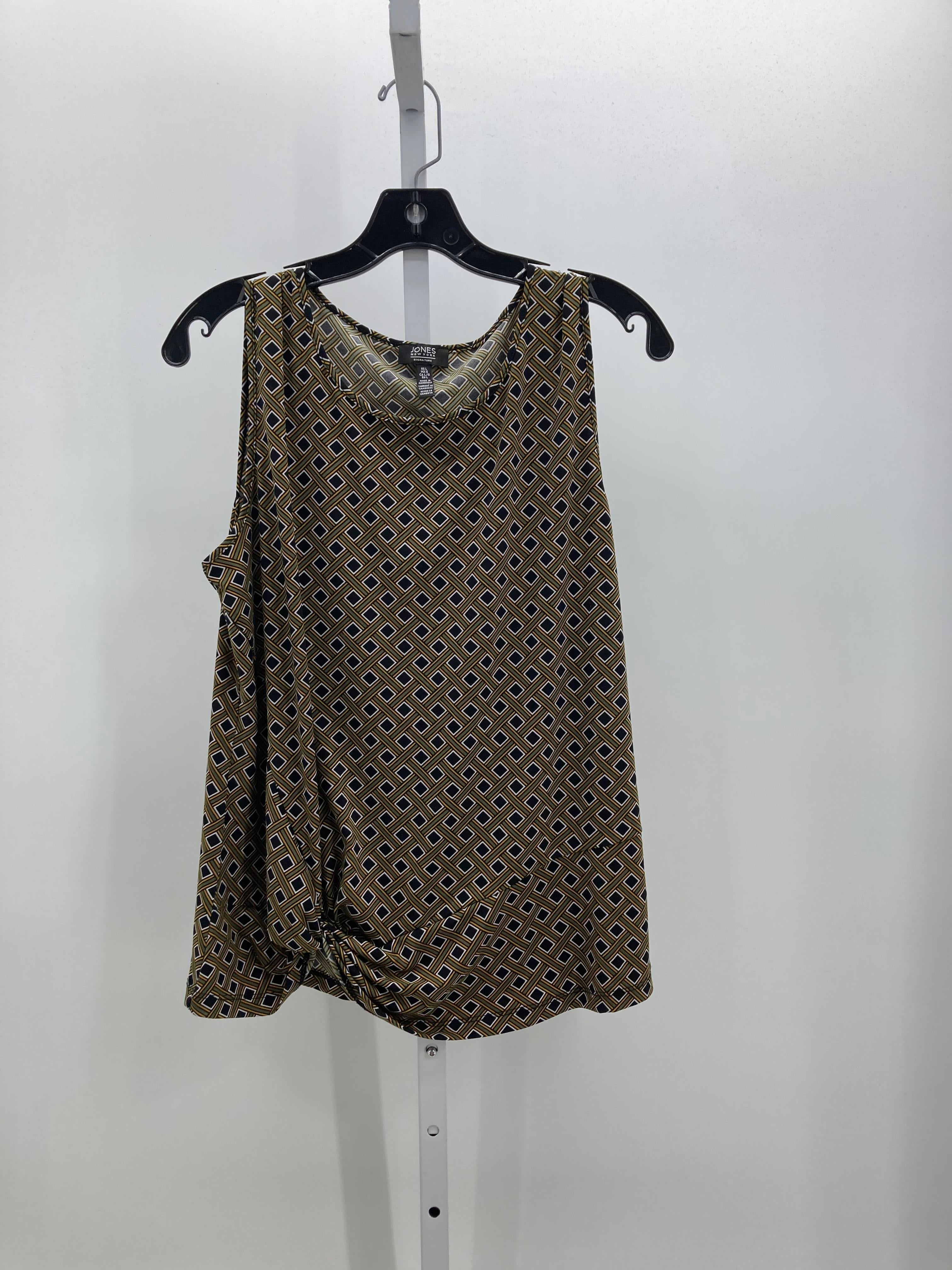 Jones New York Size Large Misses Sleeveless Shirt