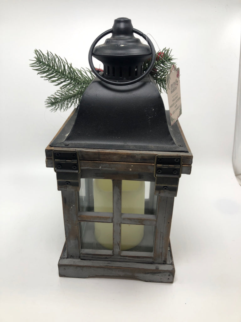 LED CANDLE LANTERN W/WINTER PIP.