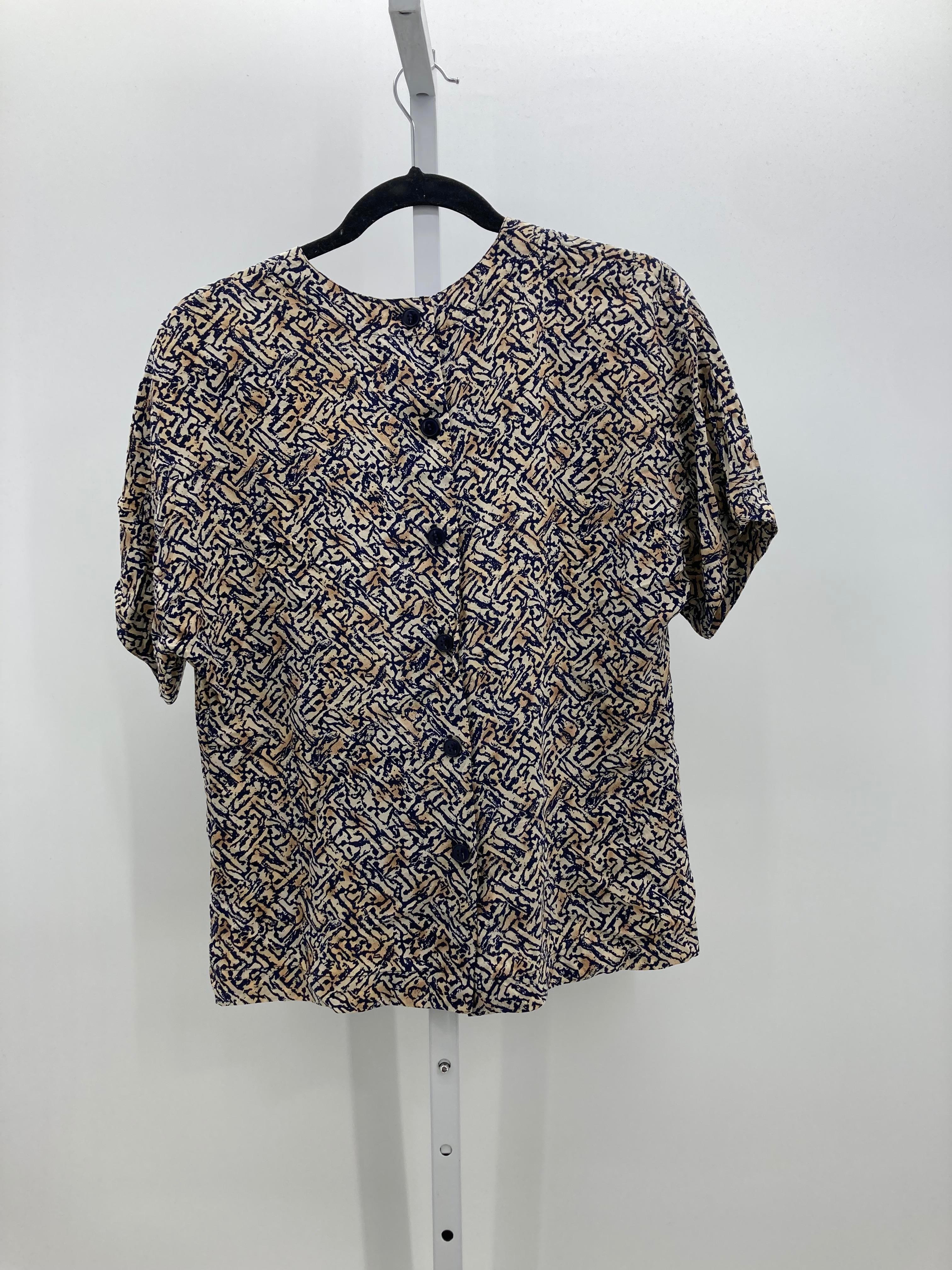 Ellen Tracy Size 10 Misses Short Sleeve Shirt