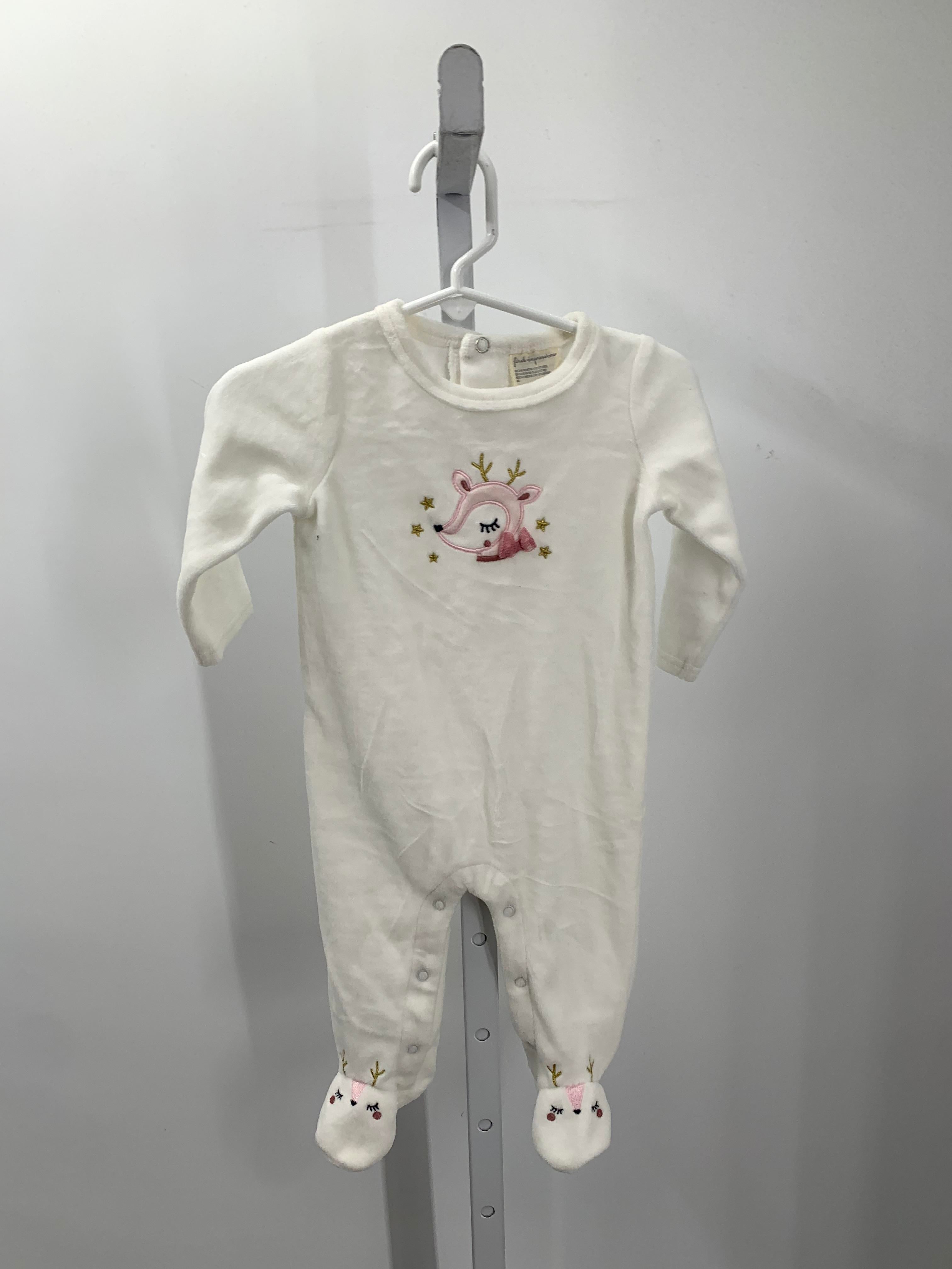 First Impressions Size 3-6 Months Girls Long Slv. Romper