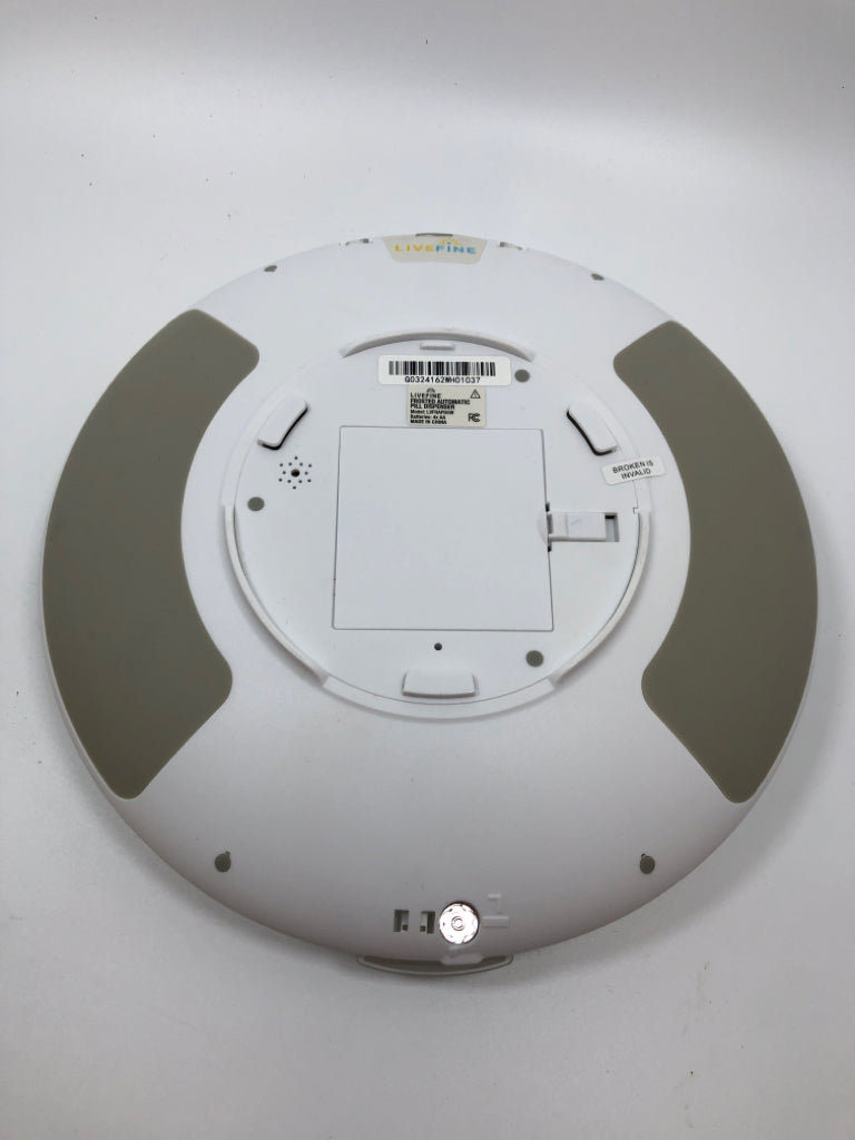 NIB FROSTED AUTOMATIC PILL DISPENSER.
