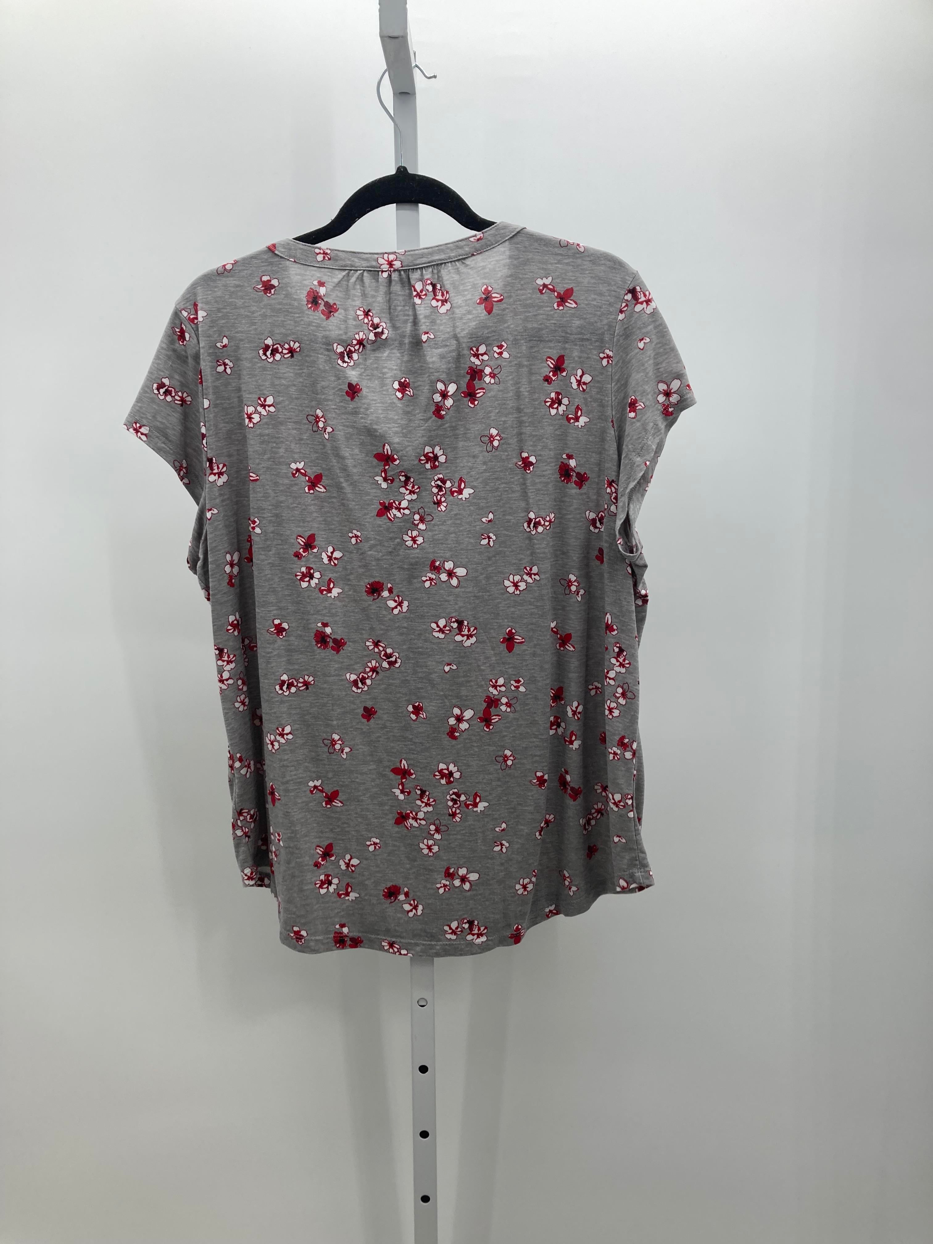 Liz Claiborne Size X Large Petite Petite Short Sleeve Shirt