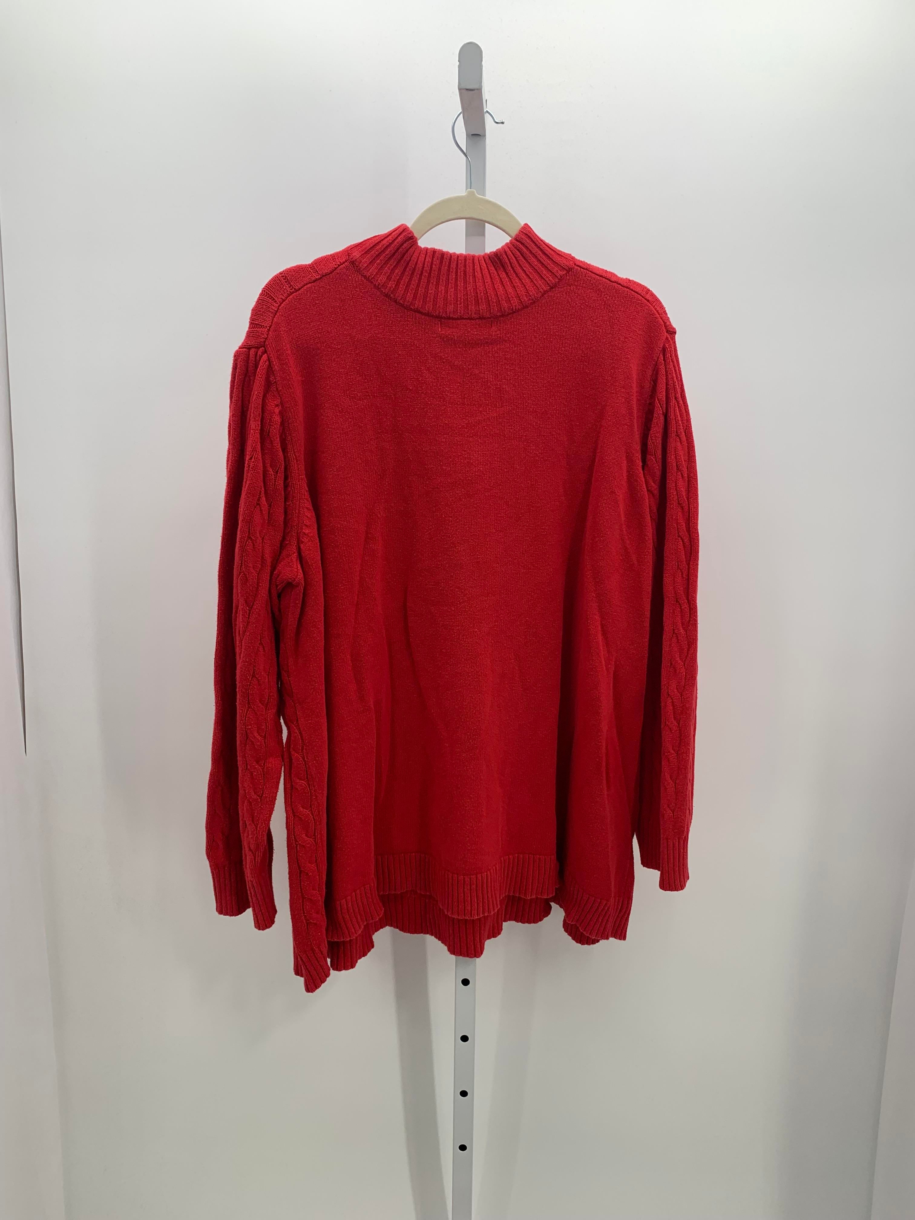 Woman Within Size 2X Womens Long Slv Sweater
