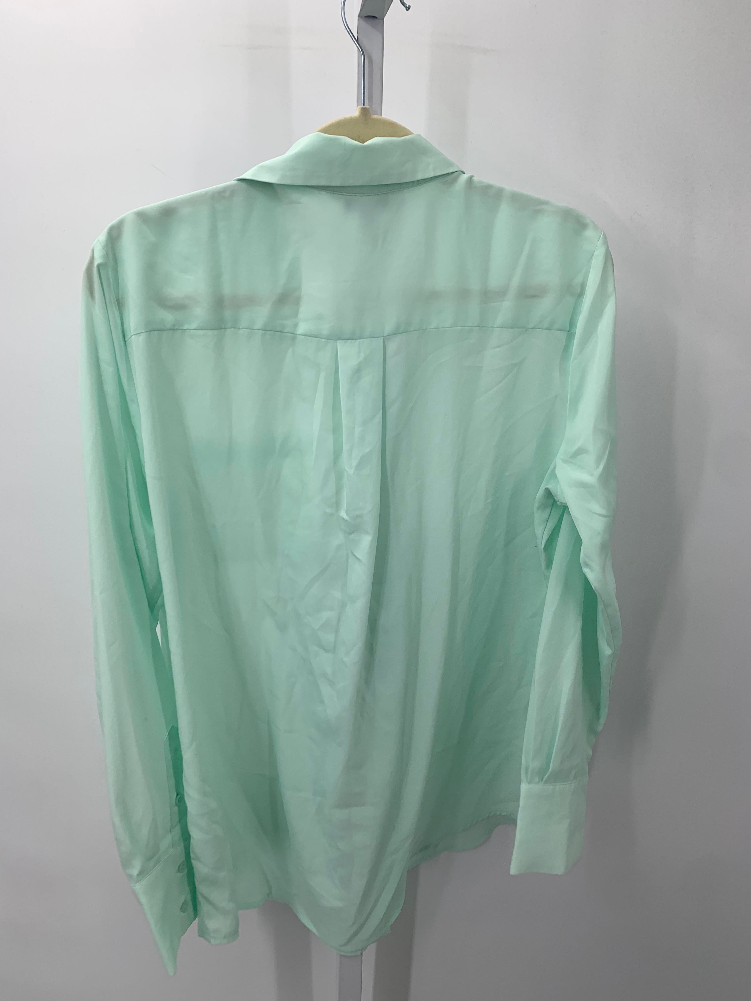Nine West Size Large Misses Long Sleeve Shirt