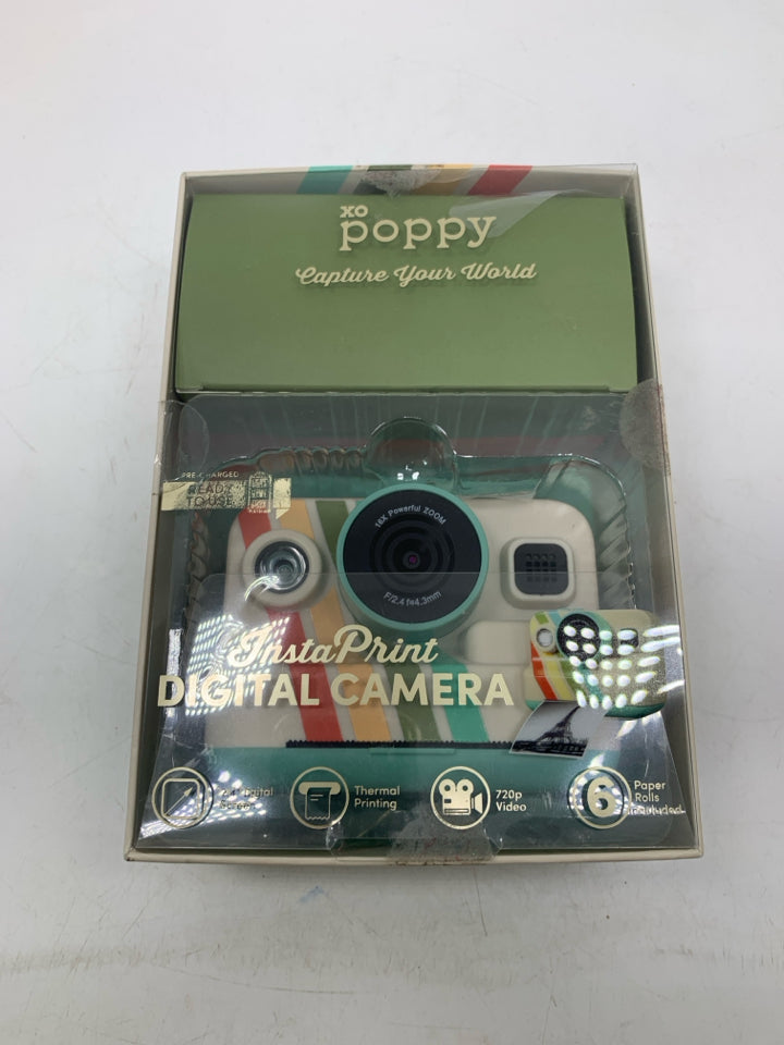 NIB POPPY INSTANT PRINT DIGITAL CAMERA.