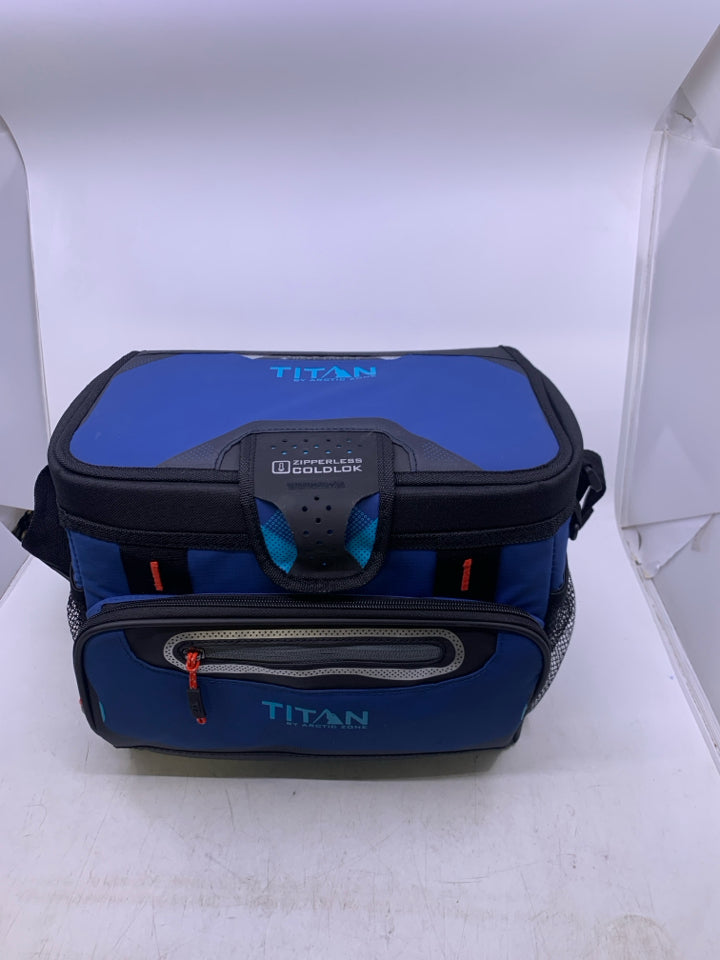 DARK BLUE TITAN DEEP FREEZE COOLER ZIPPER LESS.