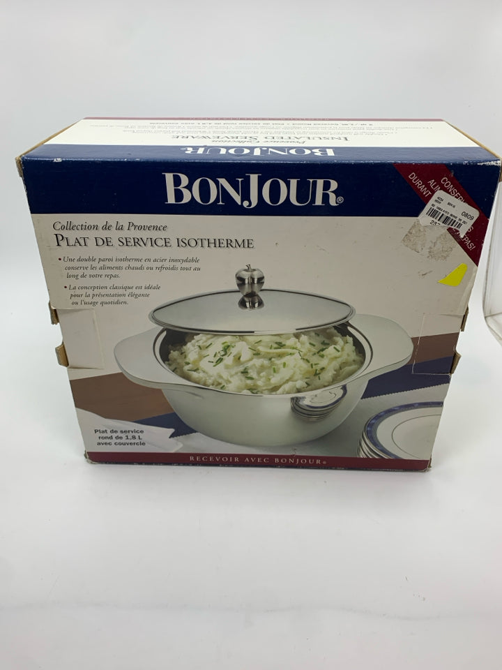 NIB BONJOUR INSULATED SERVINGWARE.