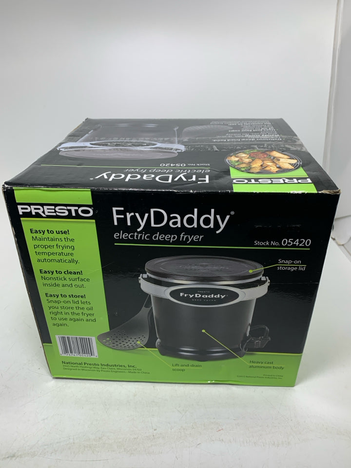 NIB PRESTO ELECTRIC DEEP FRYER.