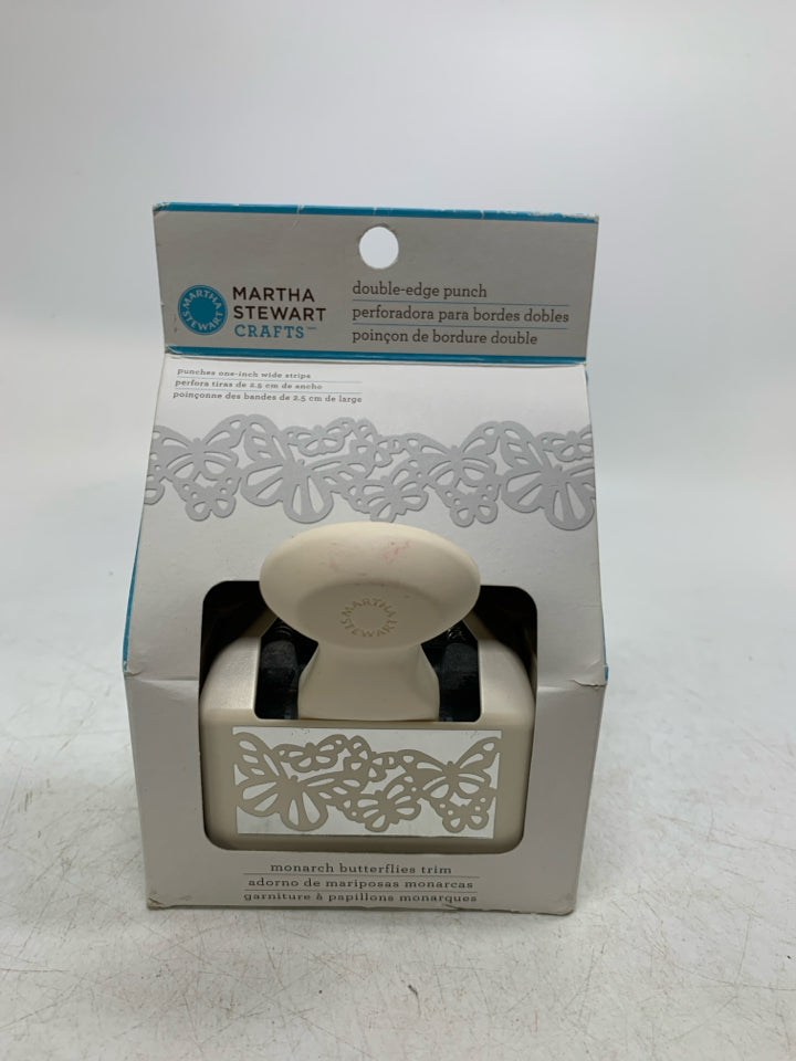 NIB MARTHA STEWART BUTTERFLY DOUBLE-EDGE TRIM PUNCH.