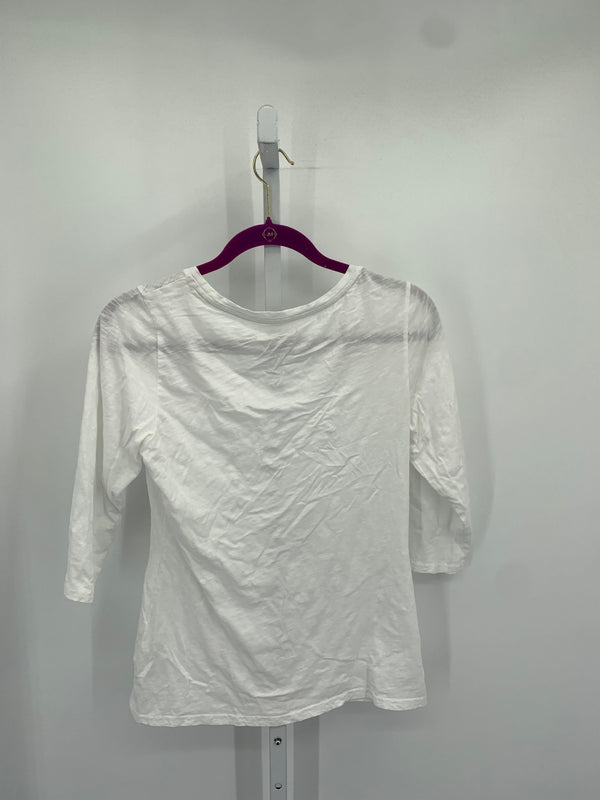 LL Bean Size Medium Misses 3/4 Sleeve Shirt