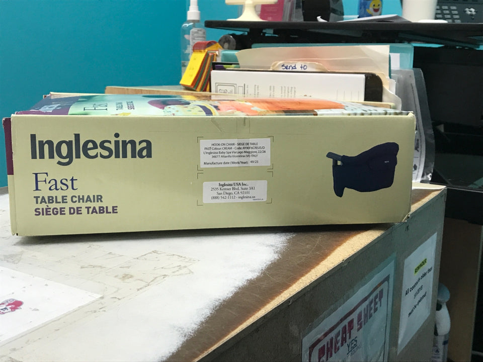 NIB "Inglesina" Fast Table Chair (portable)