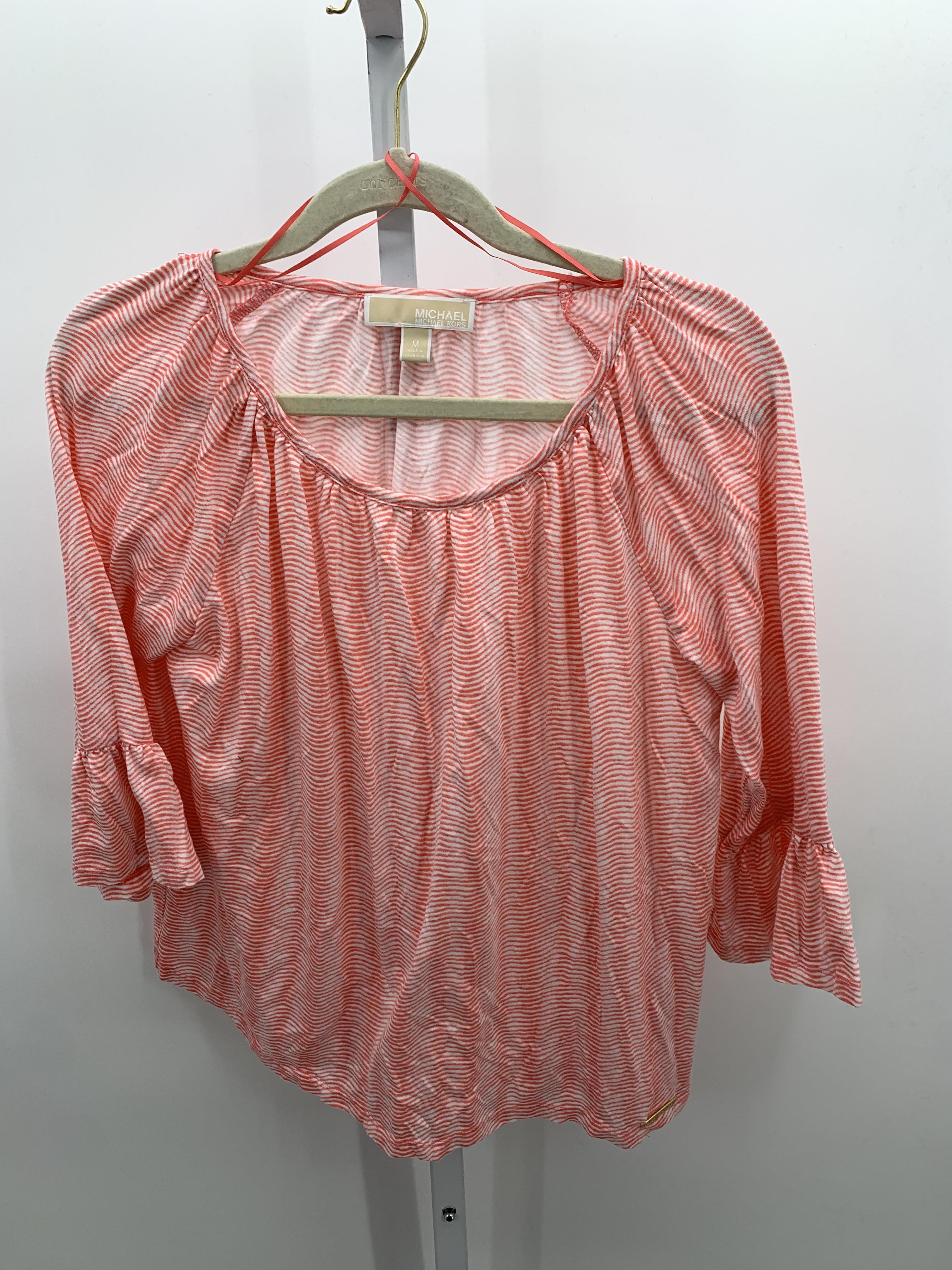 Michael Kors Size Medium Misses 3/4 Sleeve Shirt