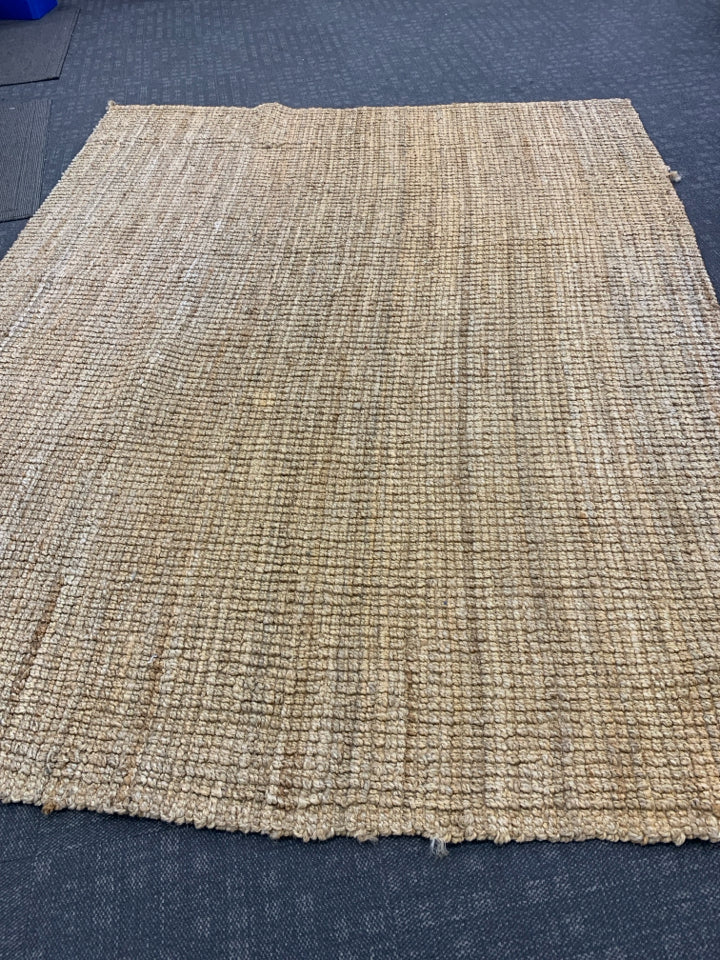 NWT JUTE NATURAL FIBER RUG.