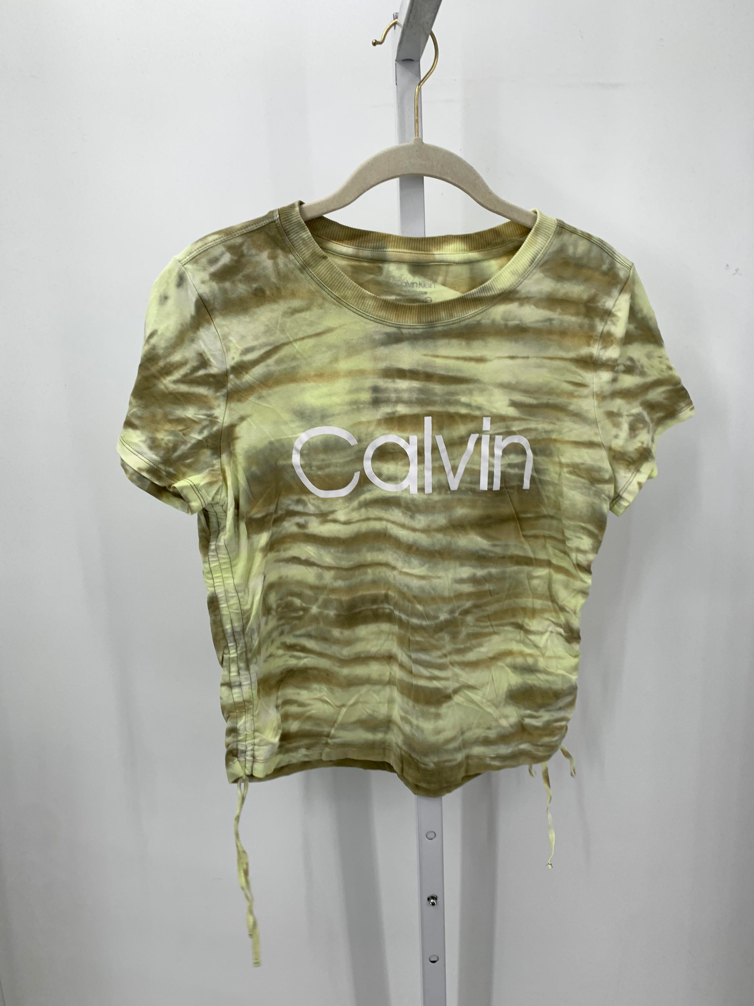 Calvin Klein Size Large Misses Short Sleeve Shirt