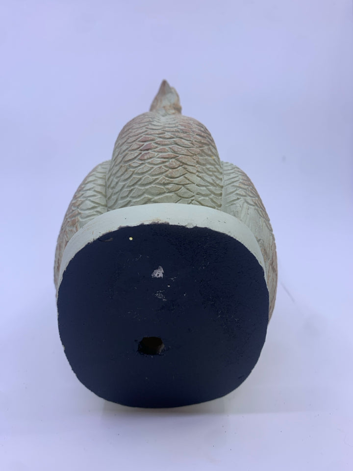 WHITE /BROWN CERAMIC TURKEY.